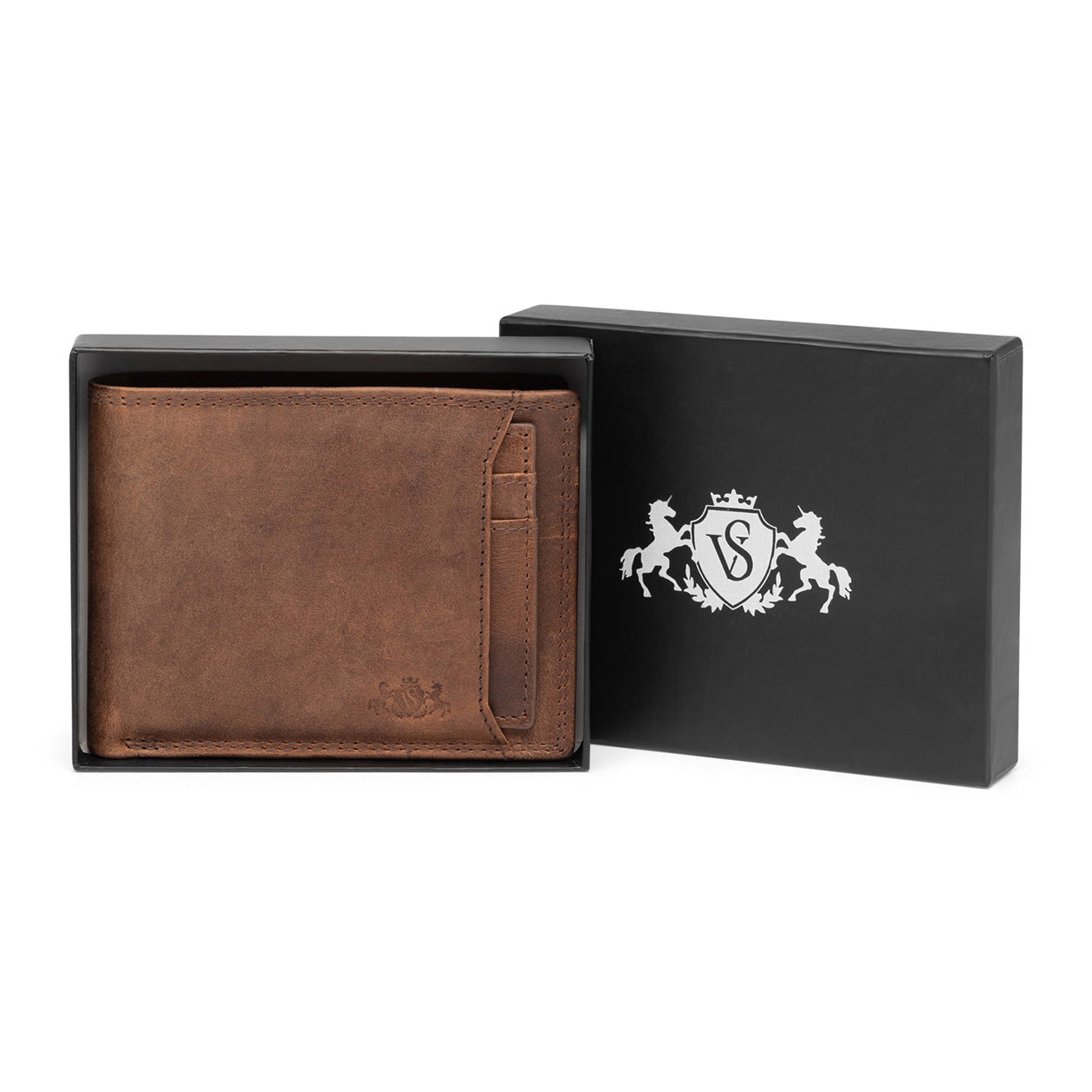 SID & VAIN Geldbeutel herausnehmbaren Karten-Halter RFID Schutz echt Leder Geldbörse extra flaches Design Herren Brieftasche JACOB 50277