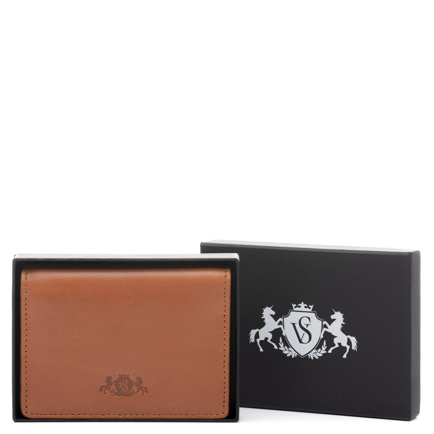 SID & VAIN Kartenhalter Leder COLBY schwarz oder hellbraun 38986