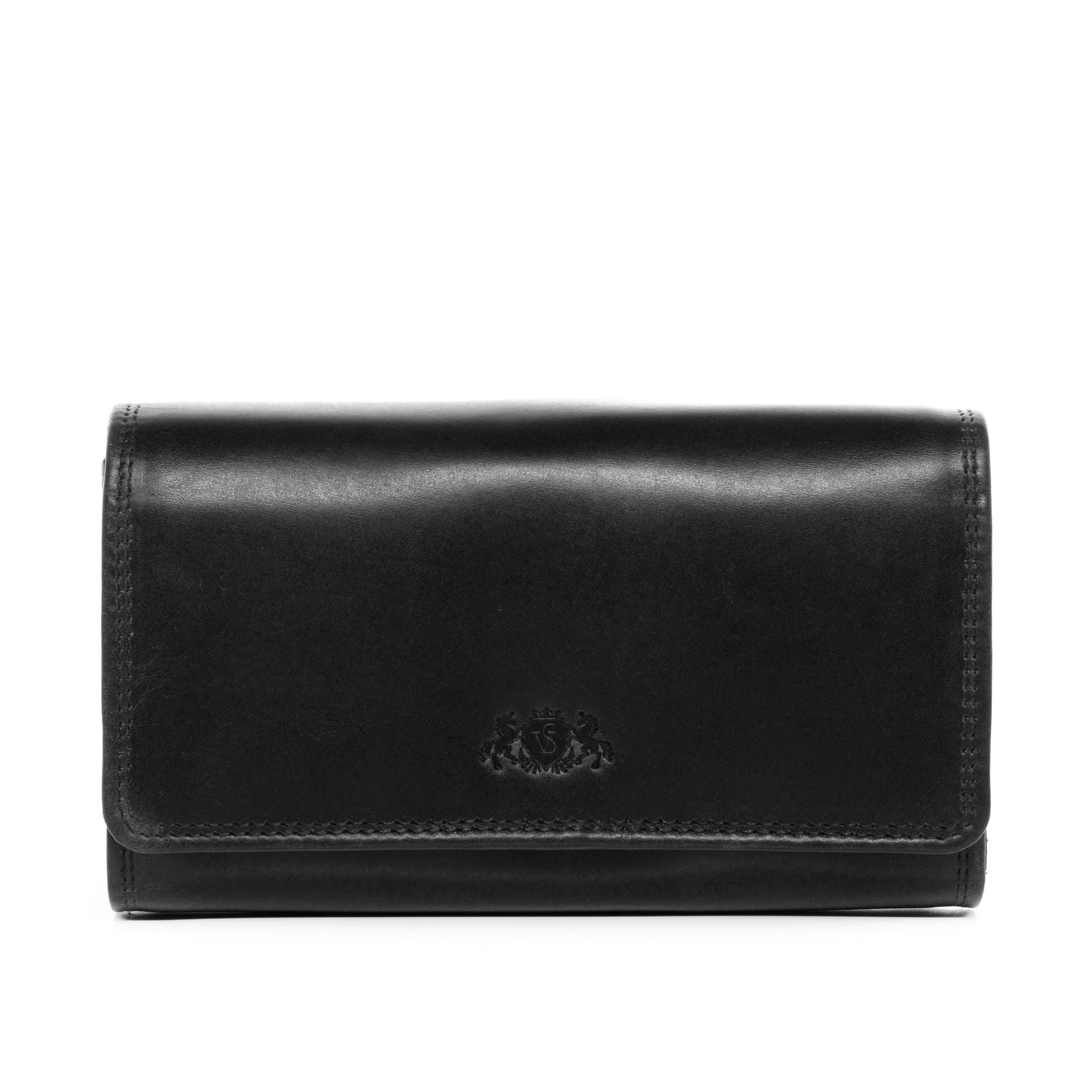 SID & VAIN Kellner Geldbeutel und Holster Leder ABERDEEN combi-schwarz 33636