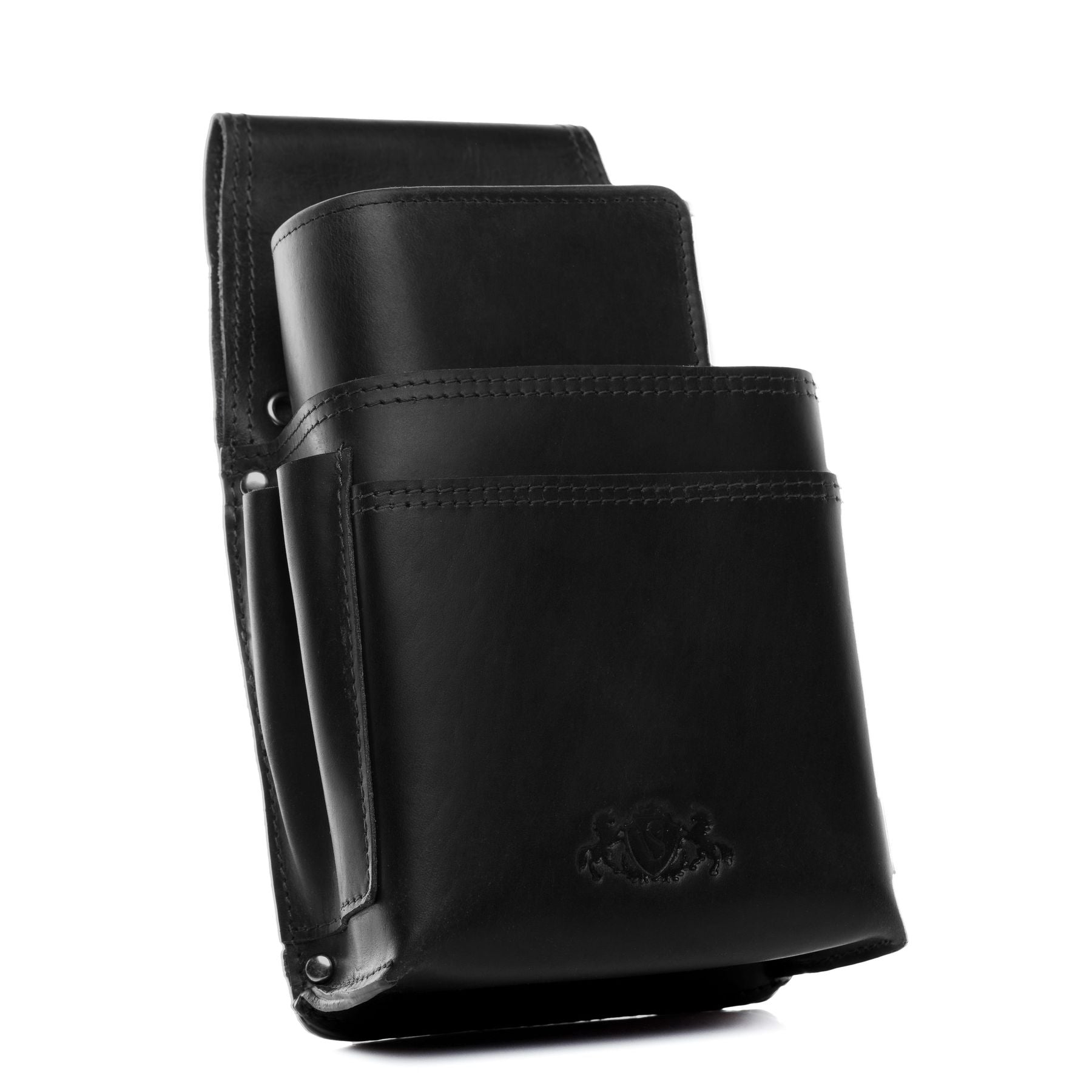 SID & VAIN Kellner Geldbeutel und Holster Leder ABERDEEN combi-schwarz 35070