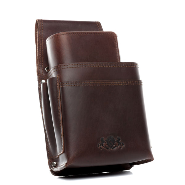 brown-cognac / Geldbeutel + Holster