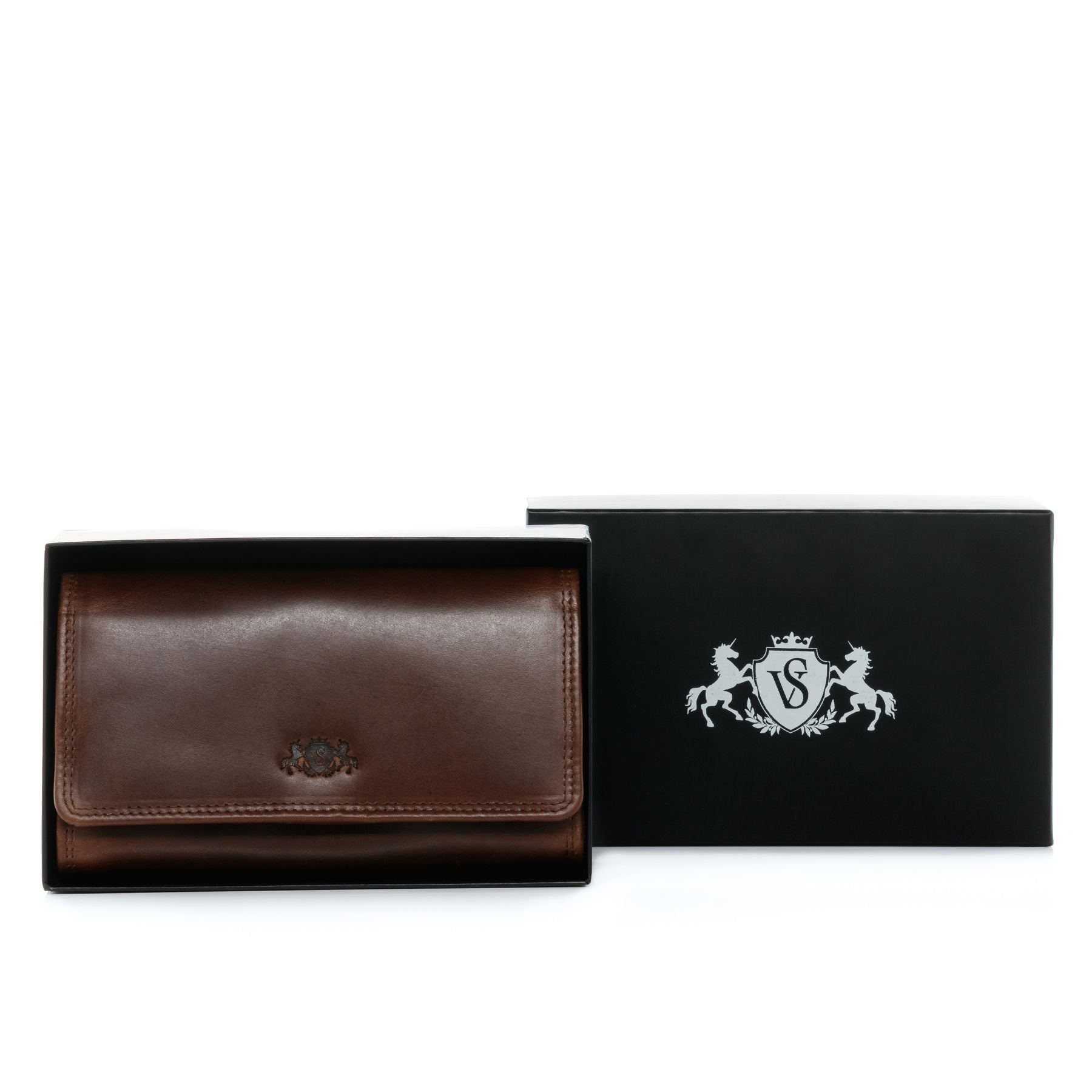 SID & VAIN Kellner Geldbeutel Leder ABERDEEN waiter-brown 33646