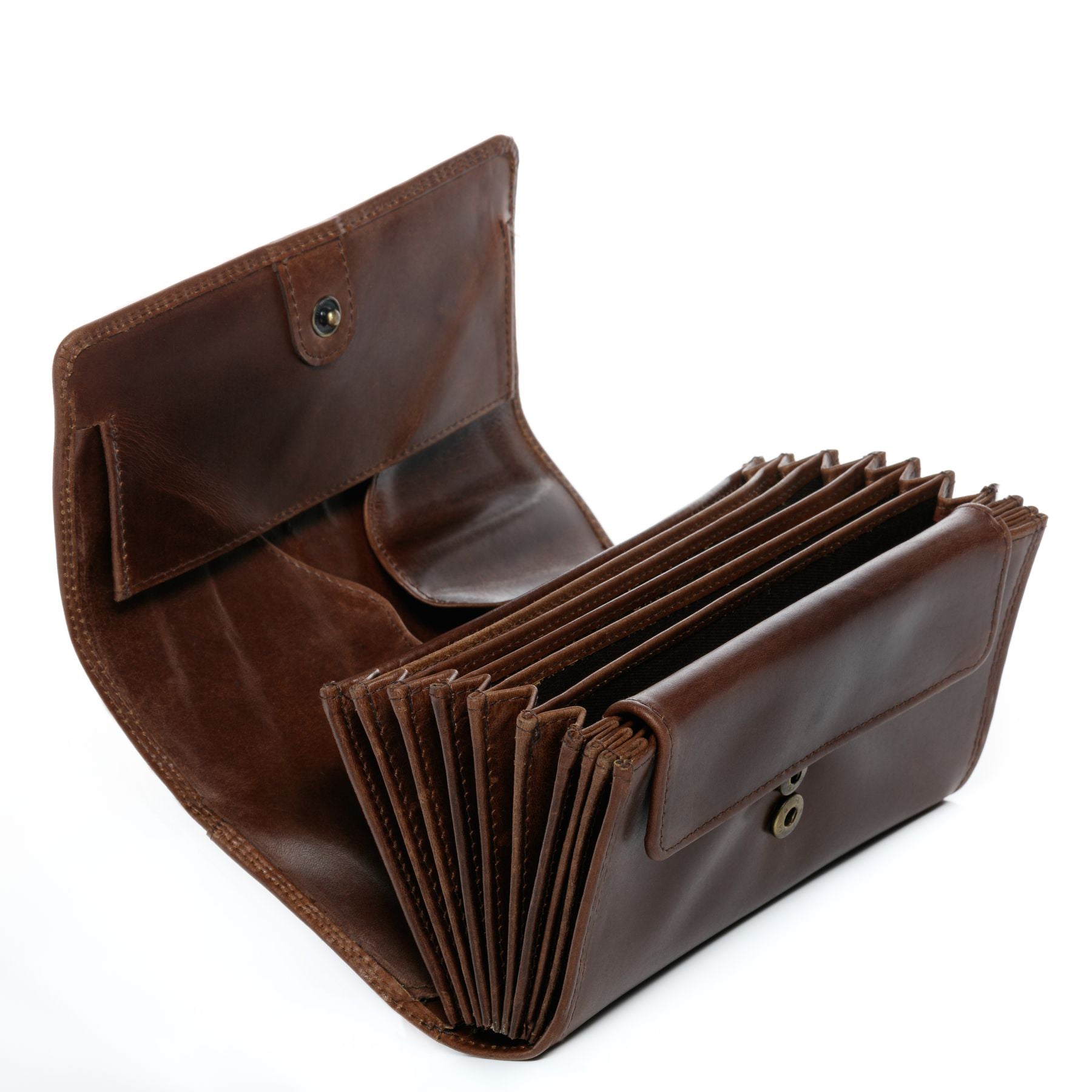 SID & VAIN Kellner Geldbeutel Leder ABERDEEN waiter-brown 33801