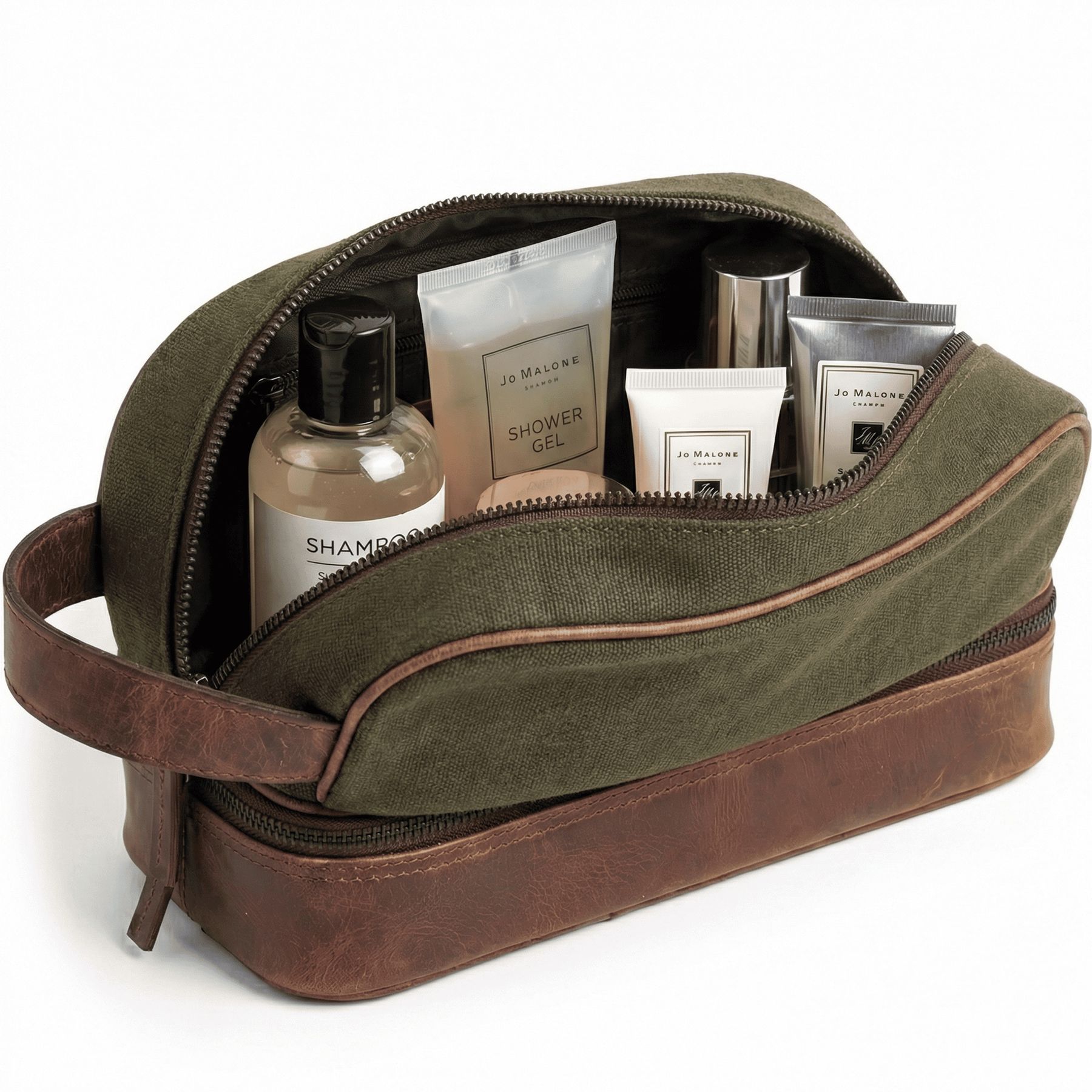 6050-SID & VAIN wash - M - H-92 - CARTER olive-brown CANVAS-PULL-UP-pack