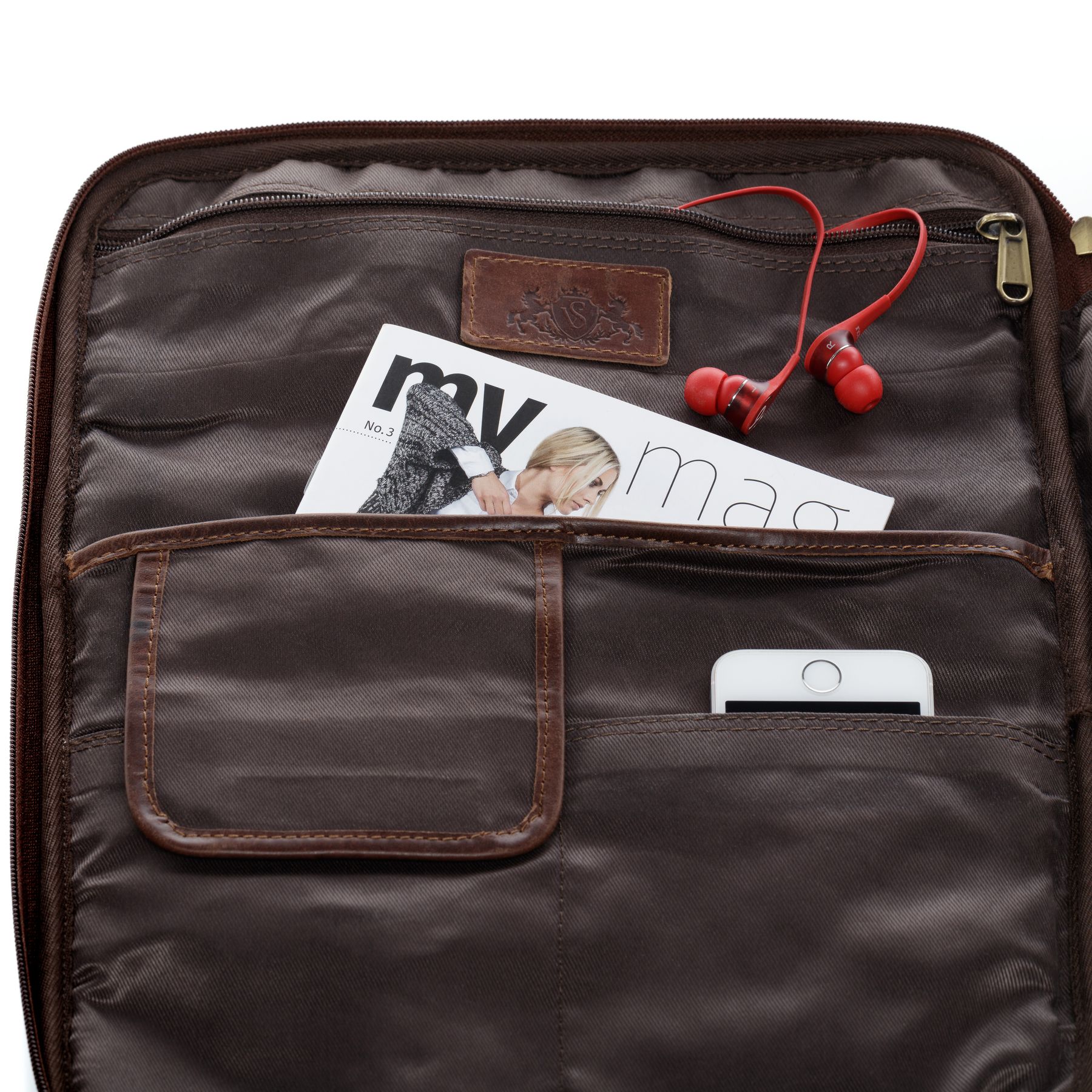 SID & VAIN Organizer-Tasche - 15" - JOSEY 15-brown 19393