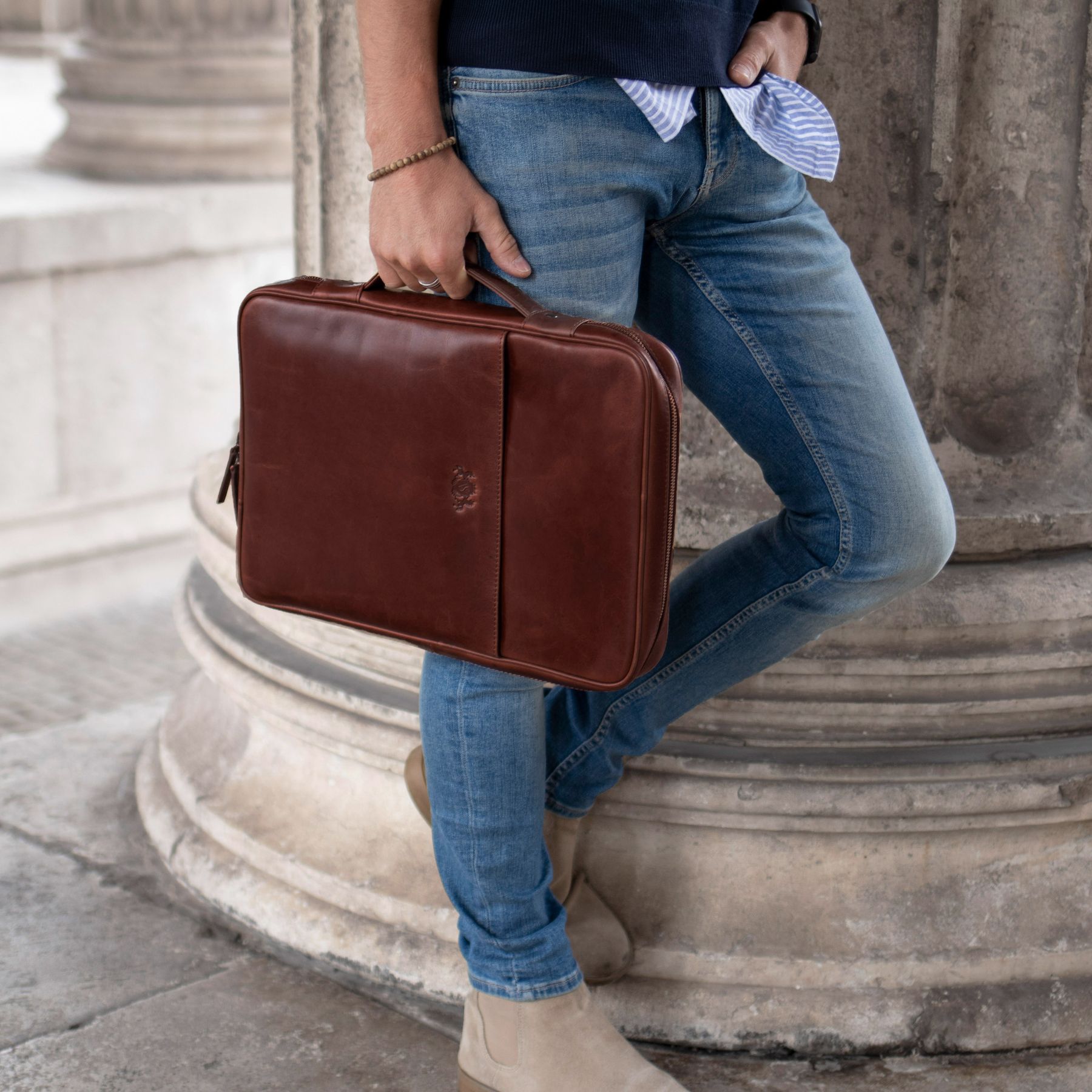 SID & VAIN Organizer-Tasche - 15" - JOSEY 15-brown 31392