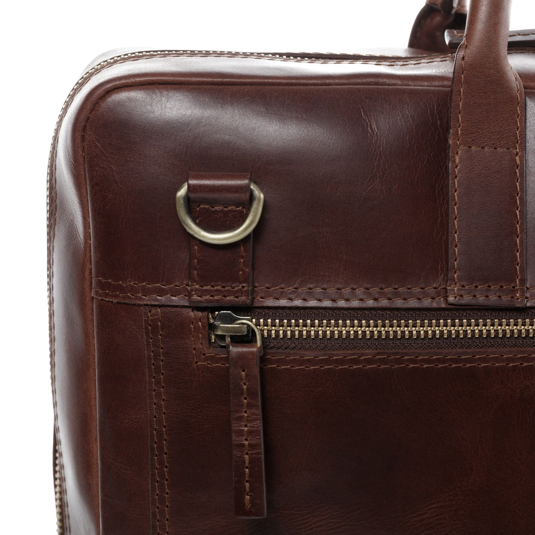 SID & VAIN Laptoptasche Leder DIXON braun-cognac 19688