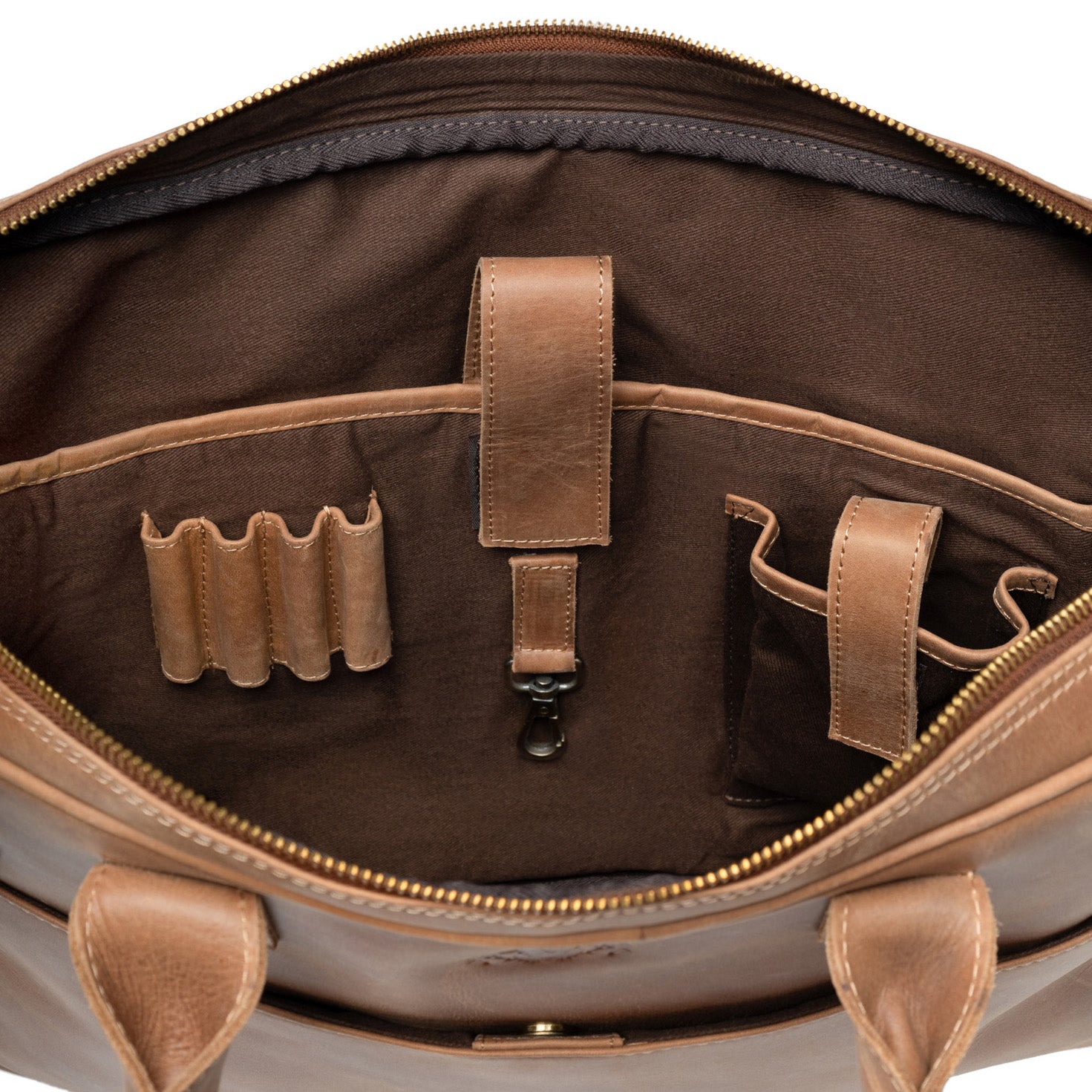 Leather laptop bag 15" ADEN work bag briefcase