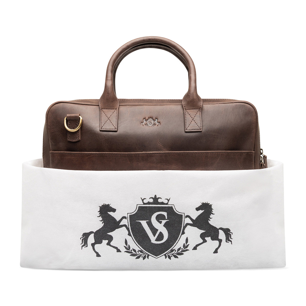 Leather laptop bag 15" ADEN work bag briefcase