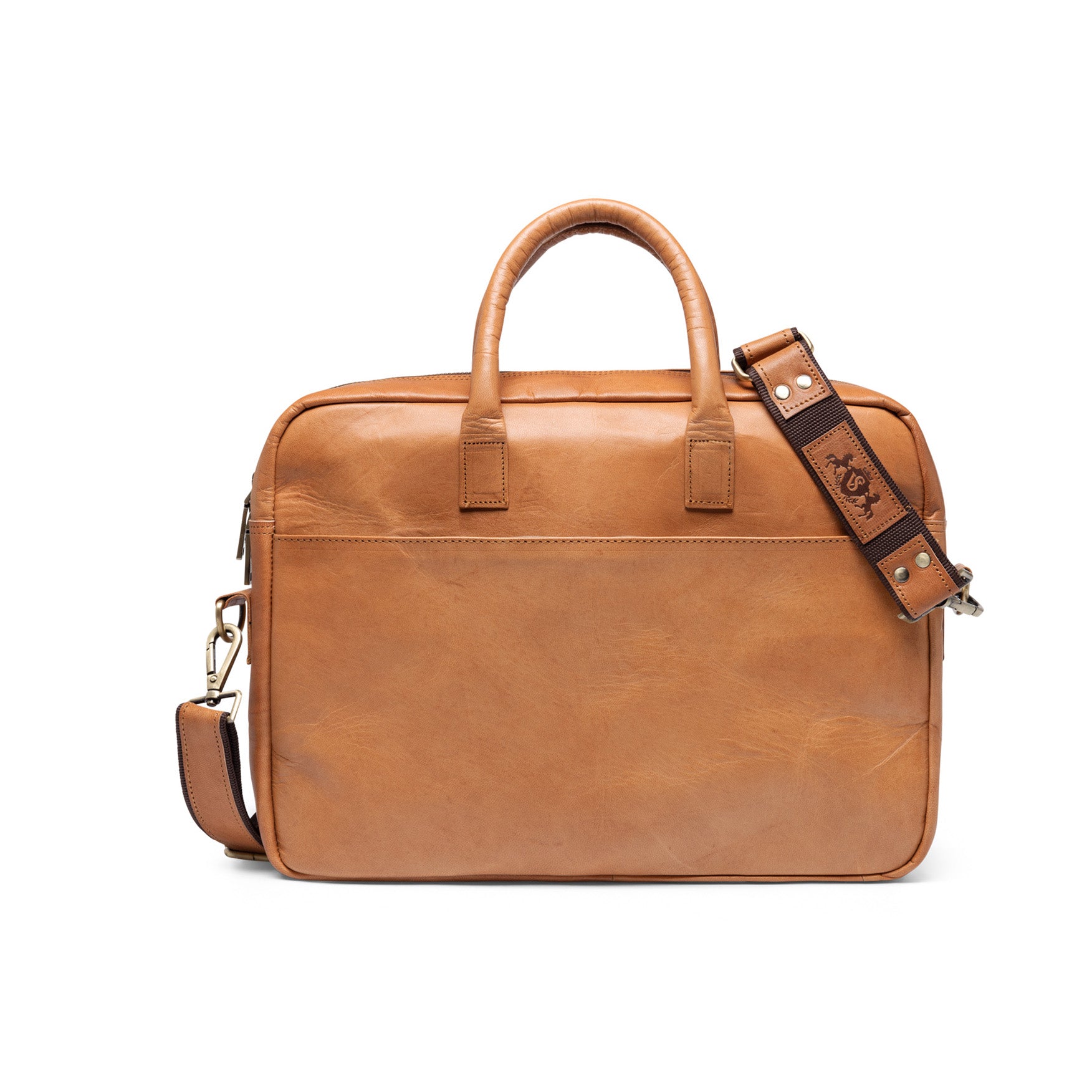 Laptop bag leather light brown 15" CEDAR work bag briefcase