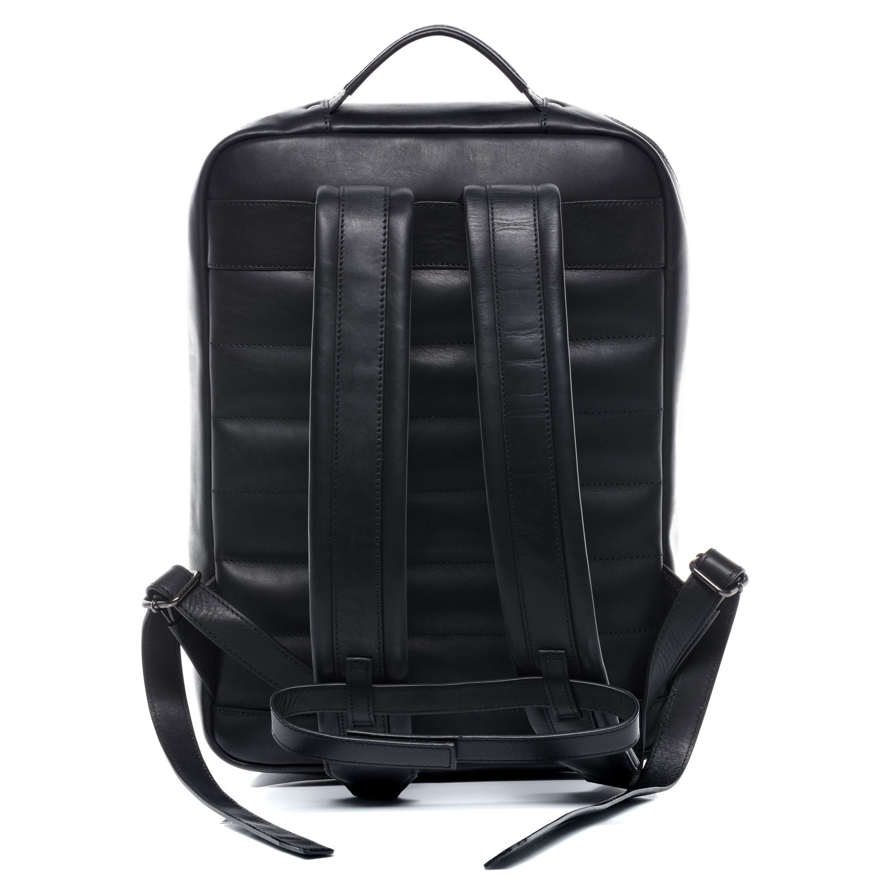 SID & VAIN XL backpack leather DYLAN black bicycle backpack
