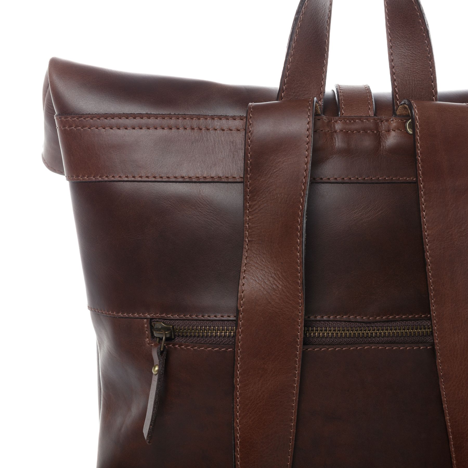 SID & VAIN Rucksack Leder JAY dark-brown 20810