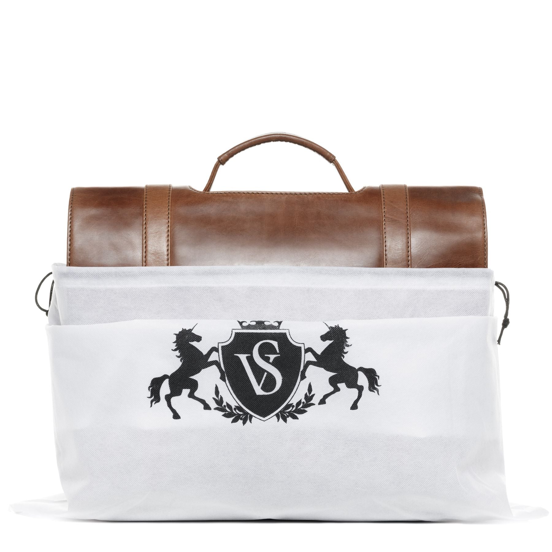 SID & VAIN Laptoptasche Lehrertasche Leder XL SPECTOR light-brown 27129