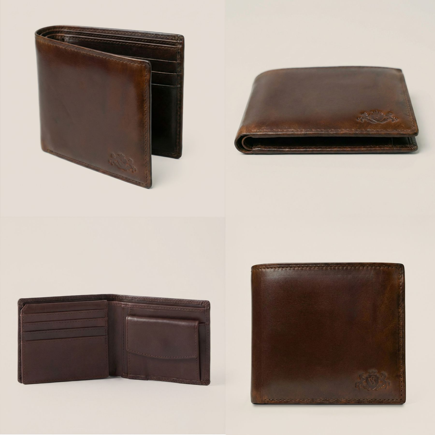 Portemonnaie ELLIOT Natur-Leder