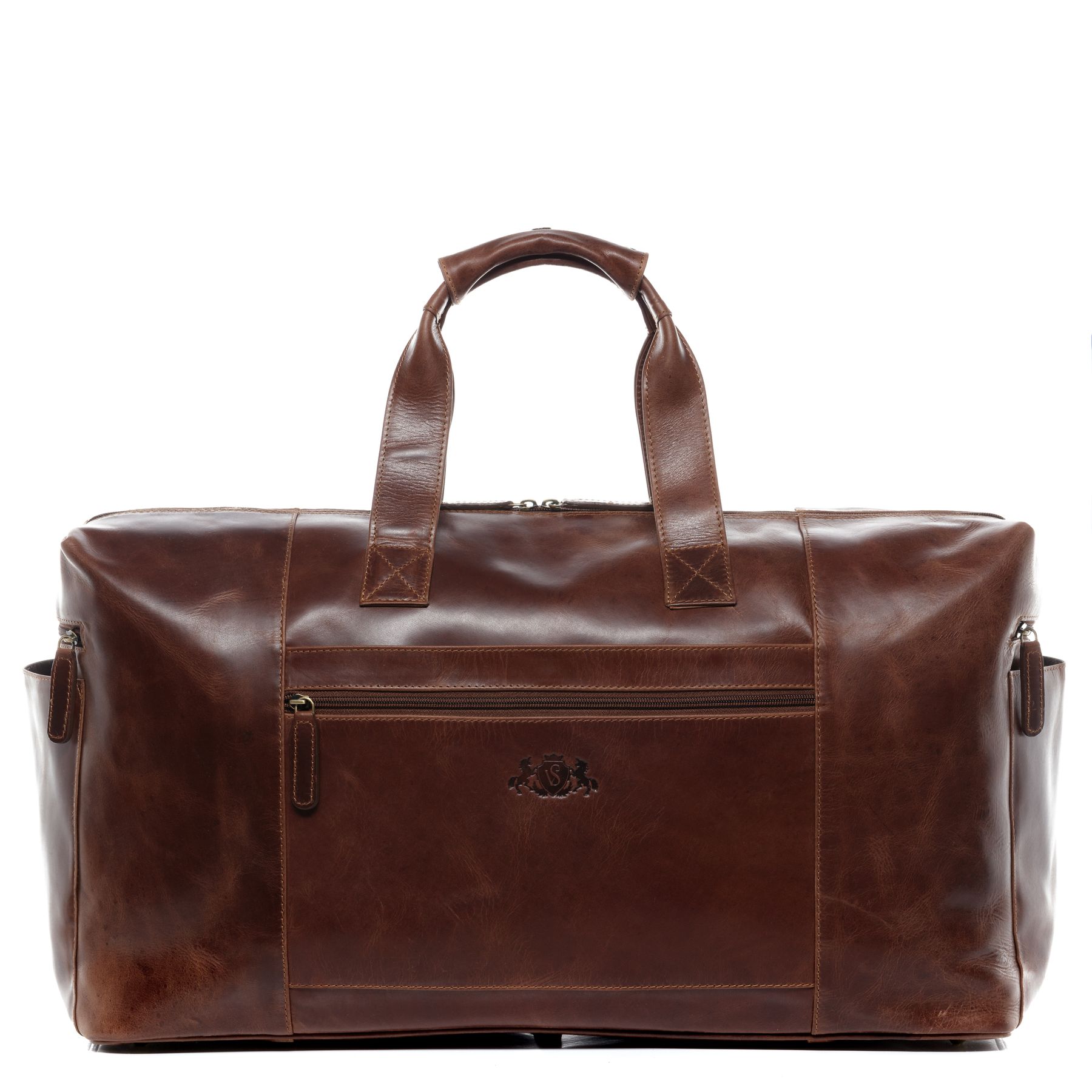 SID & VAIN Reisetasche Leder XL BRISTOL XL-brown 16275