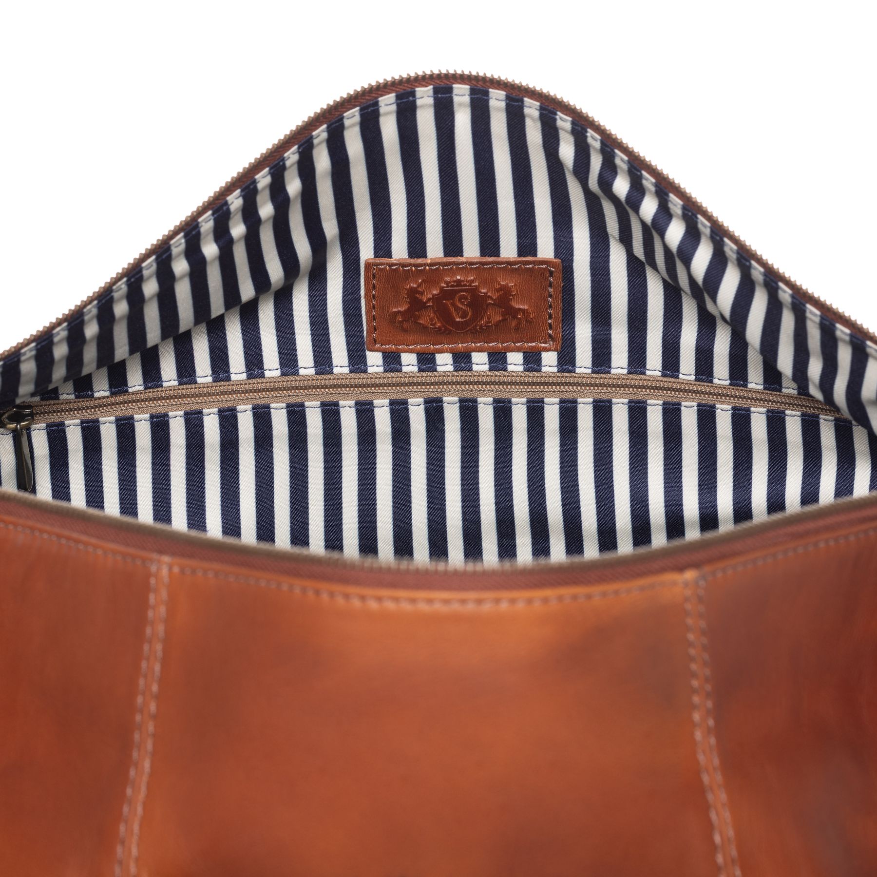 SID & VAIN Reisetasche Leder HARPER chestnut 42025