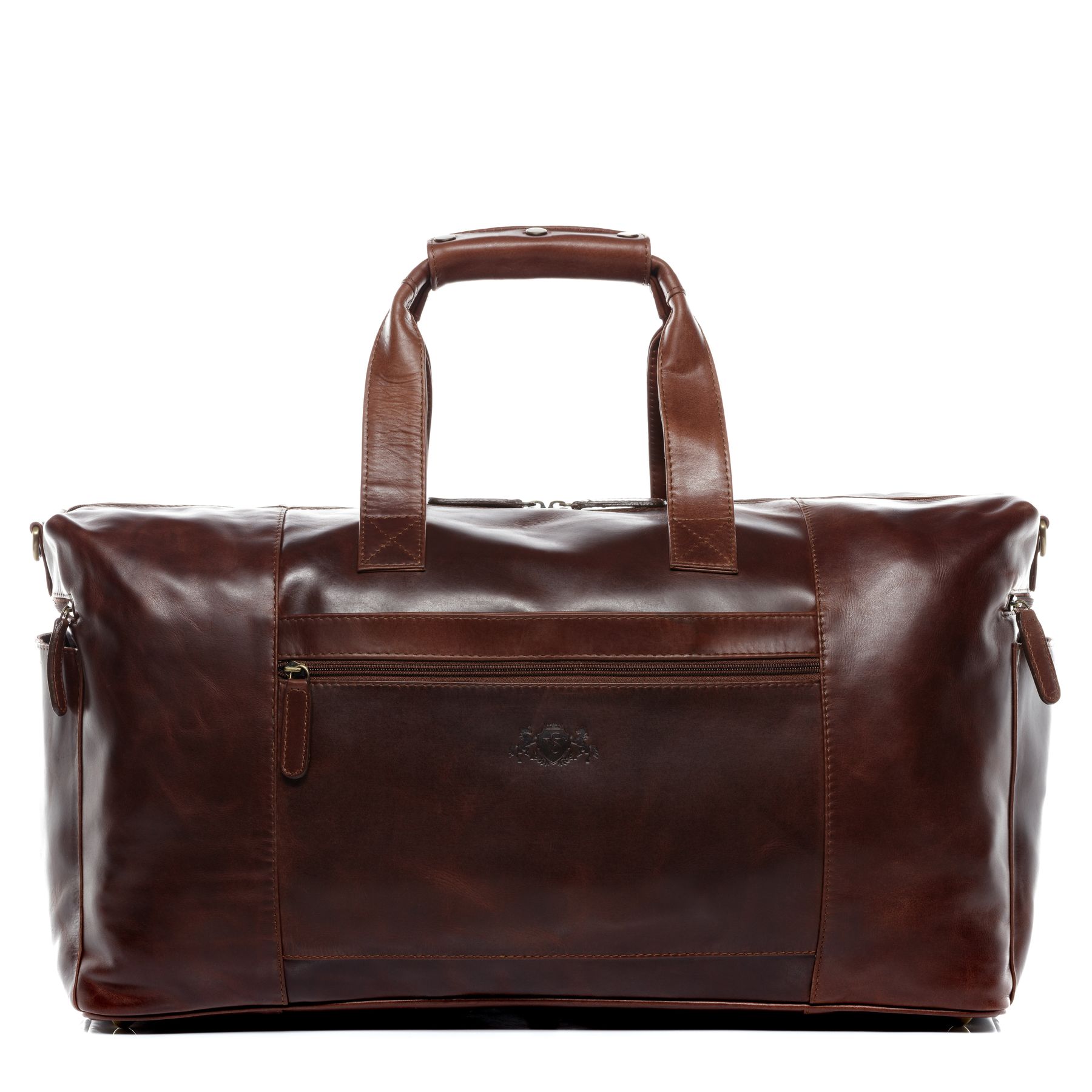 SID & VAIN Reisetasche Leder XL BRISTOL SIDE brown 21786