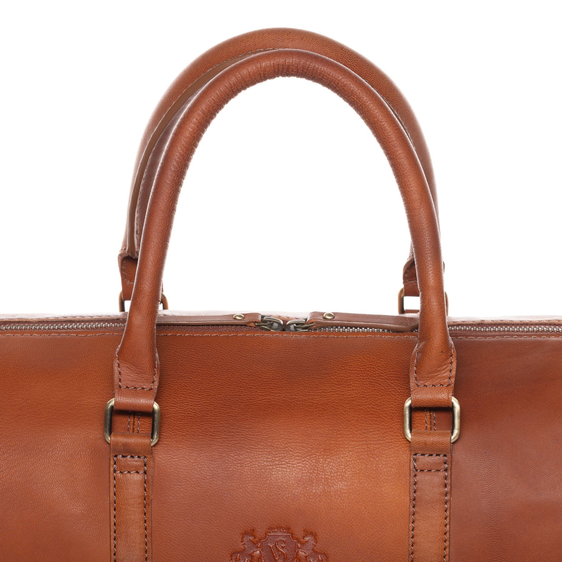 SID & VAIN Reisetasche Leder-female SKYLER chestnut 42028