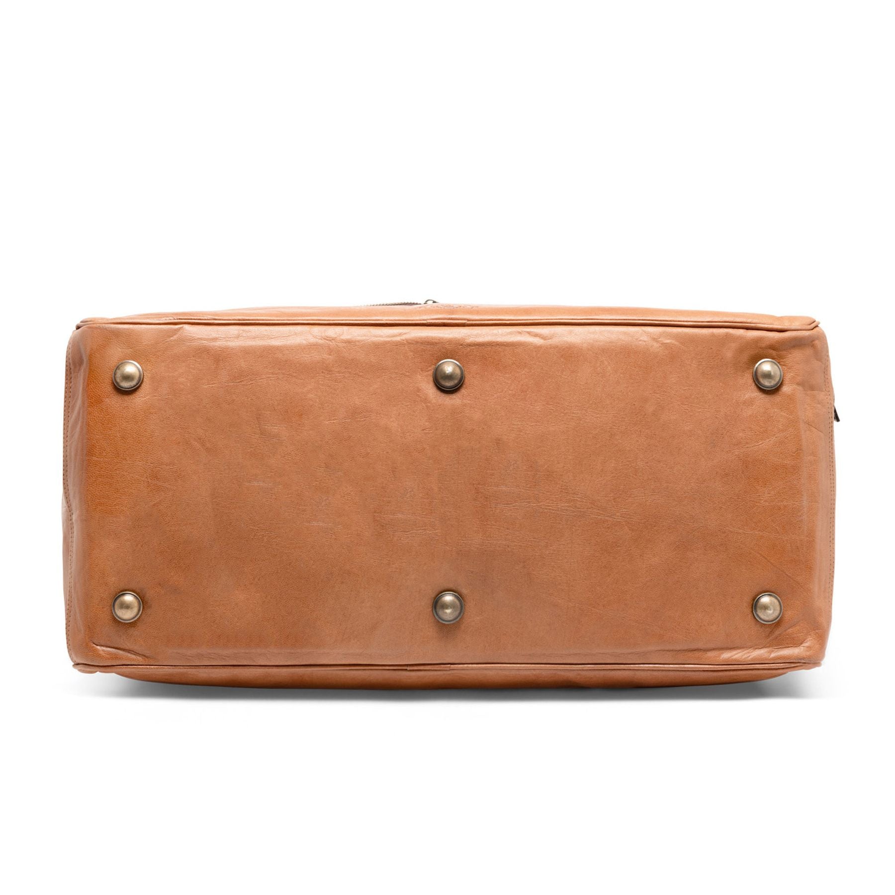 Travel bag leather light brown HENRY Weekender