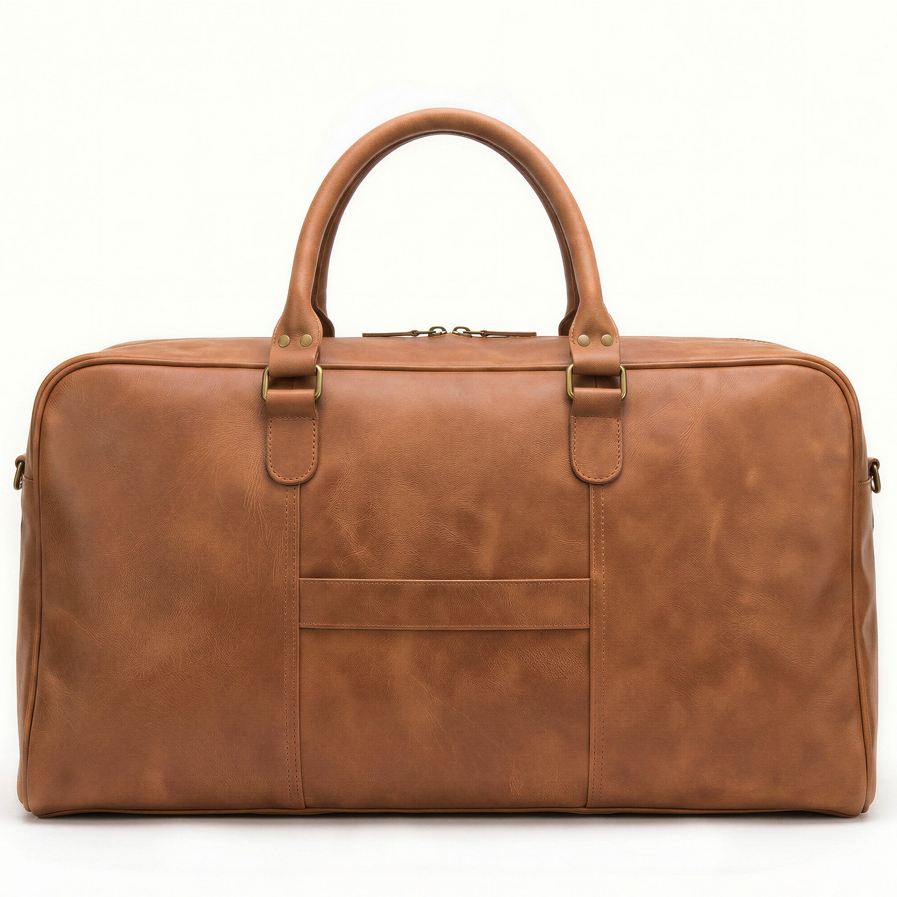 SID & VAIN travel bag leather HENRY brown weekender shoe