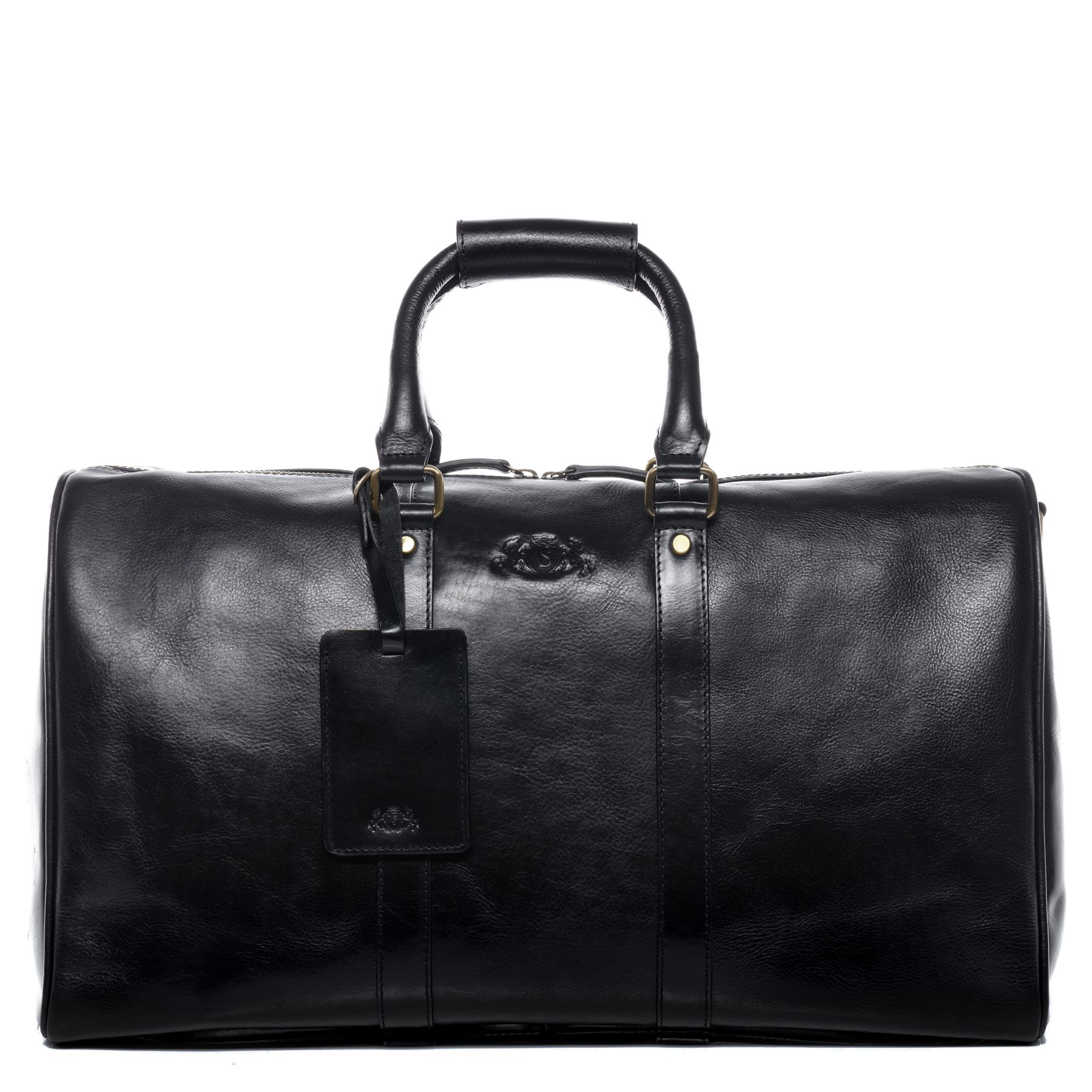 SID & VAIN Reisetasche Leder FRANKLIN schwarz 16290