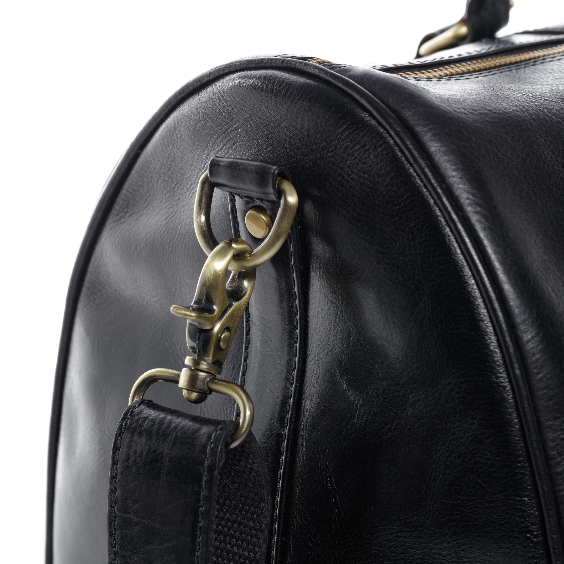 SID & VAIN Reisetasche Leder FRANKLIN schwarz 16291