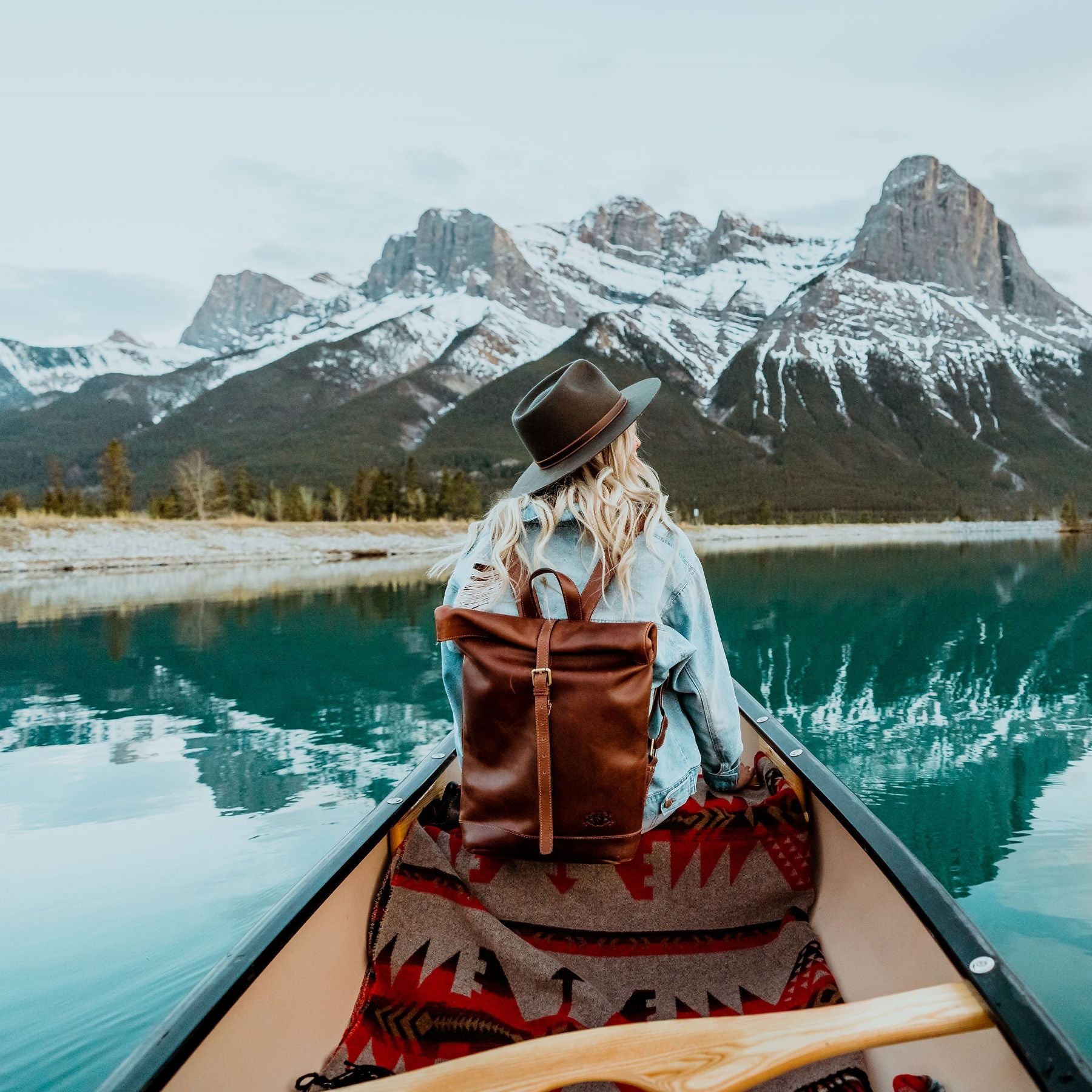 SID & VAIN Rucksack Leder JAY dark-brown 21806