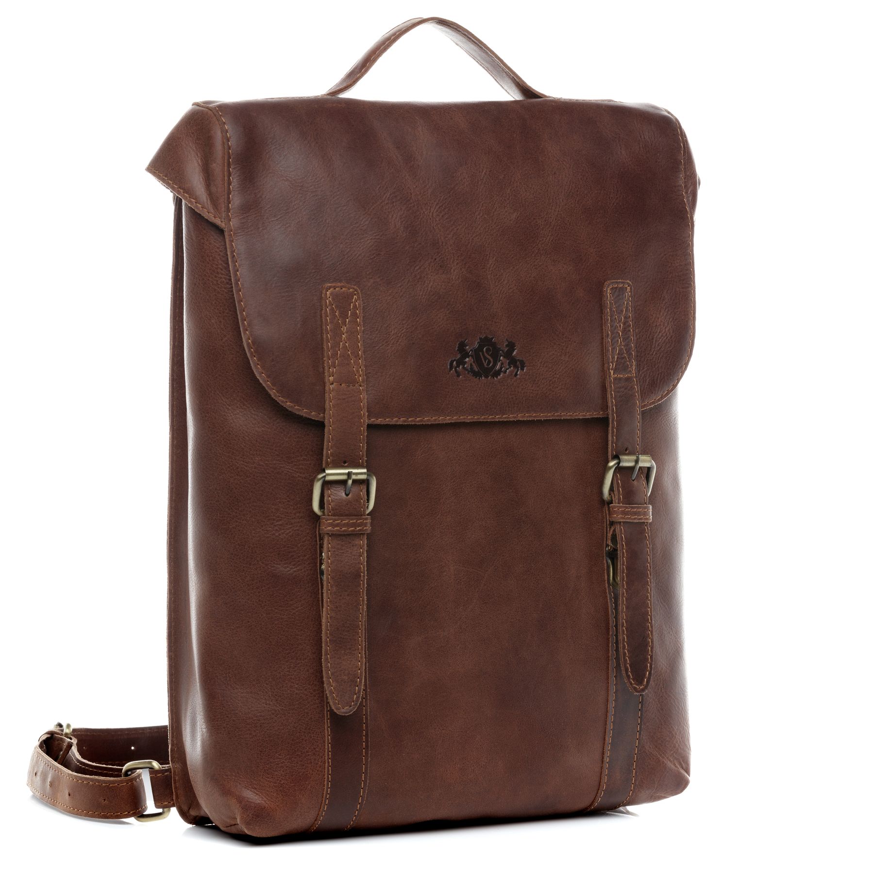 SID & VAIN Rucksack Leder ETON braun-cognac 20870