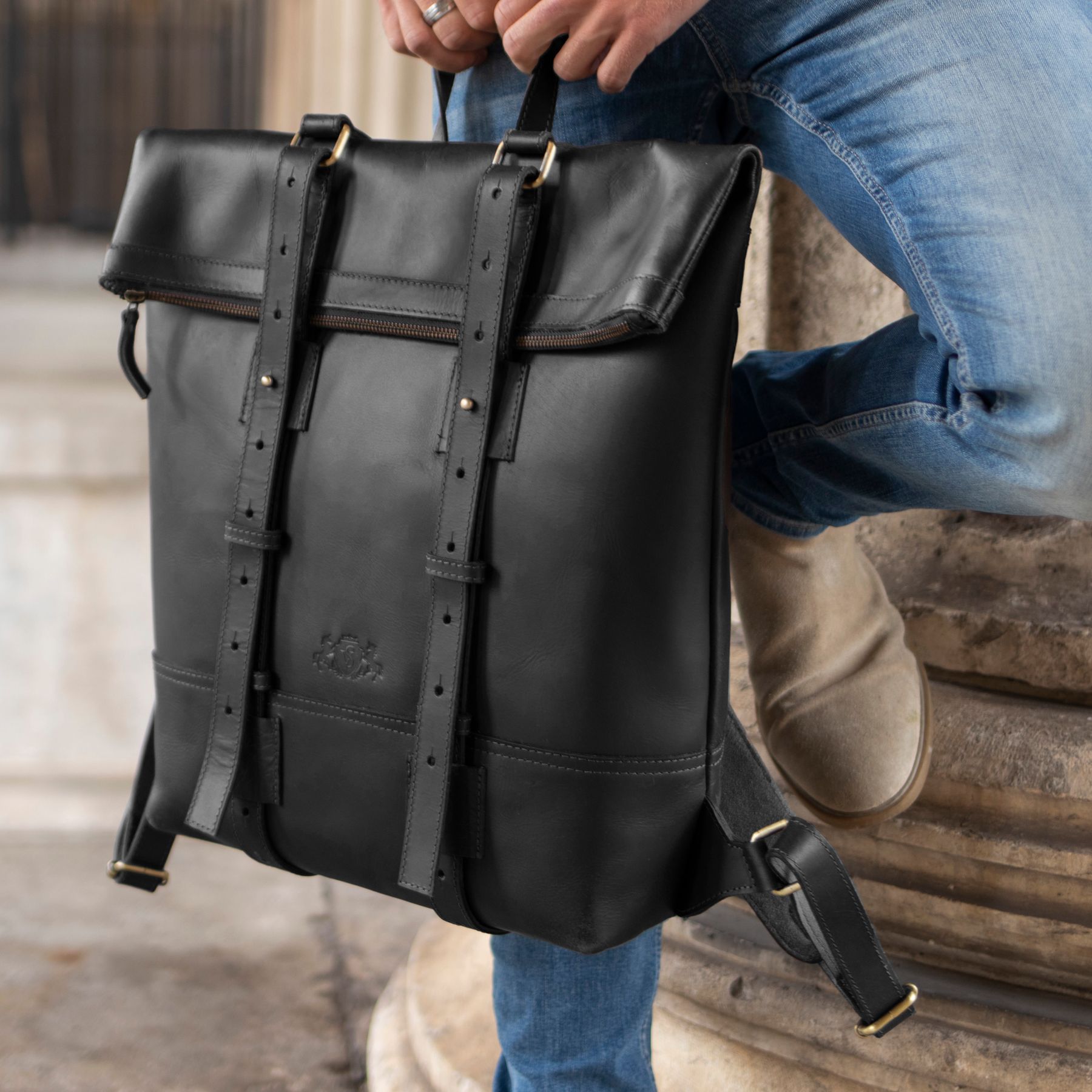 SID & VAIN Rucksack Leder CHAZ  31379