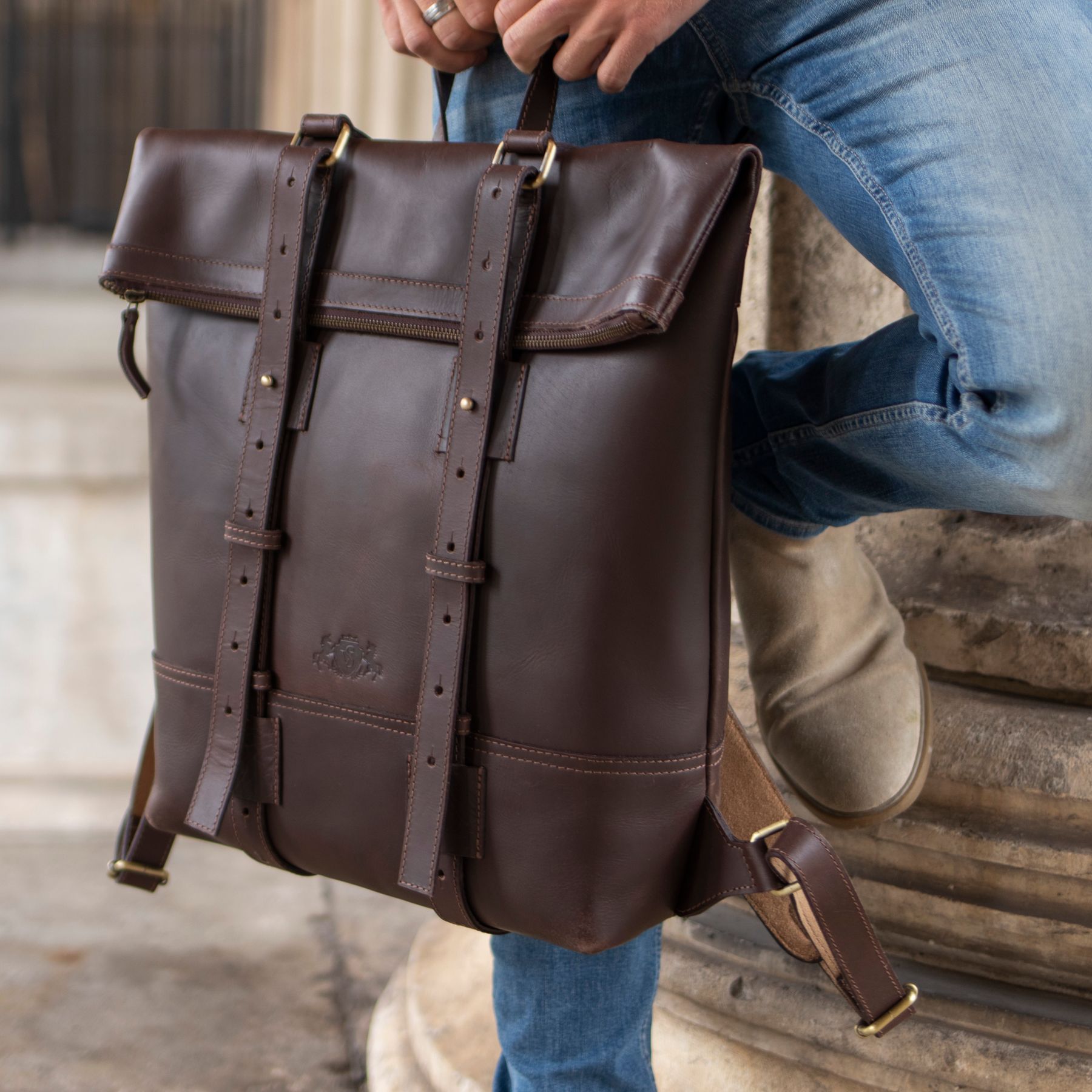 SID & VAIN Rucksack Leder CHAZ  31383