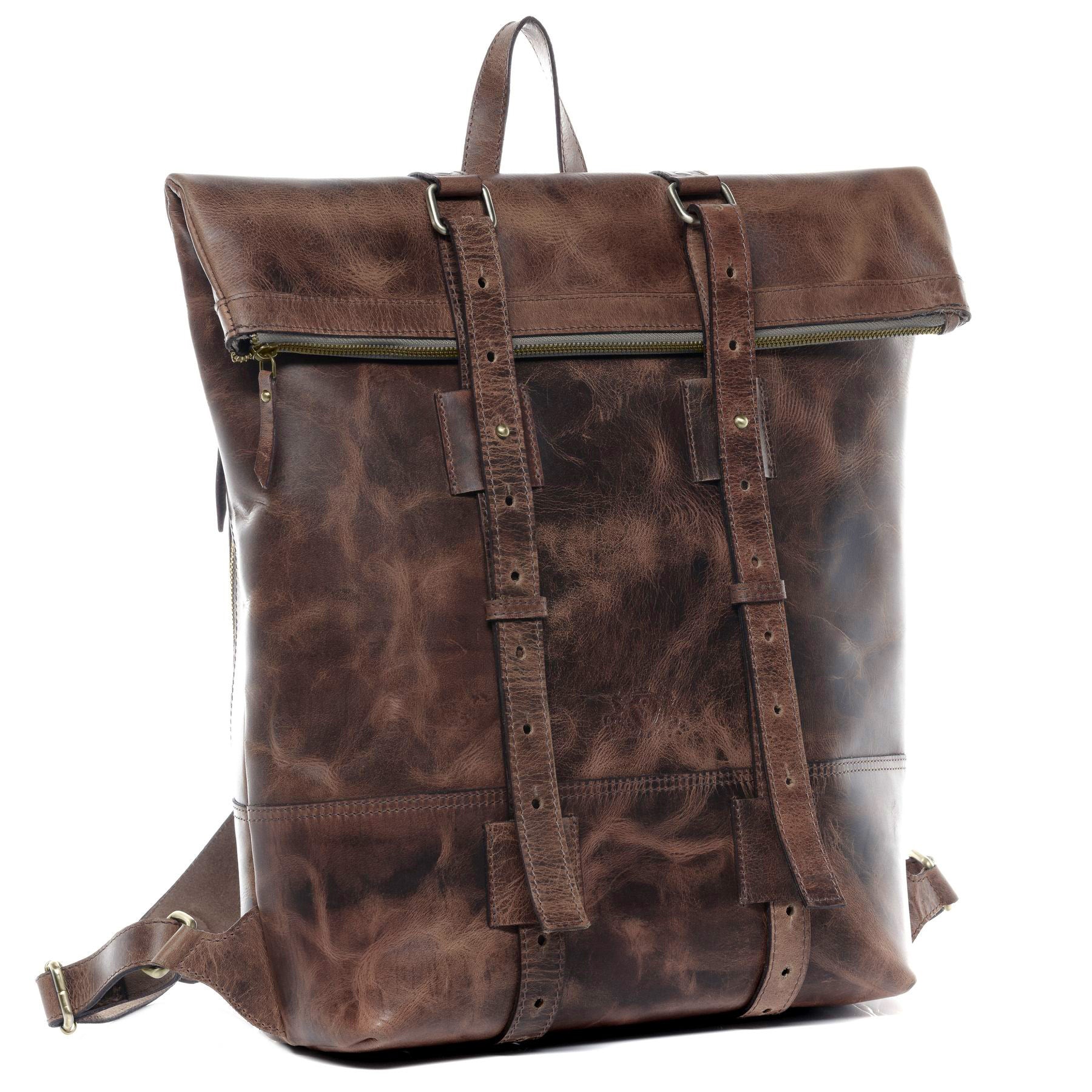 SID & VAIN Rucksack Leder CHAZ Tagesrucksack Kurierrucksack 50116