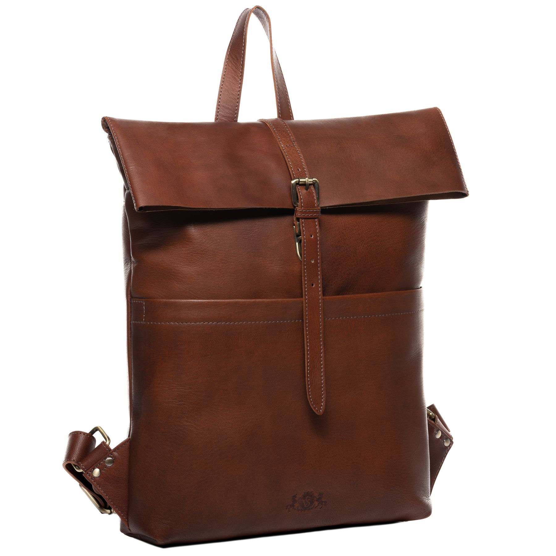 SID & VAIN Rucksack Leder XXL CLAY chestnut 34705