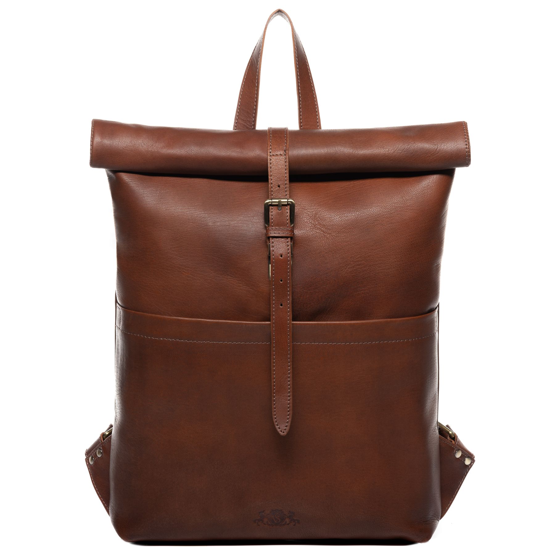 SID & VAIN Rucksack Leder XXL CLAY chestnut 34710