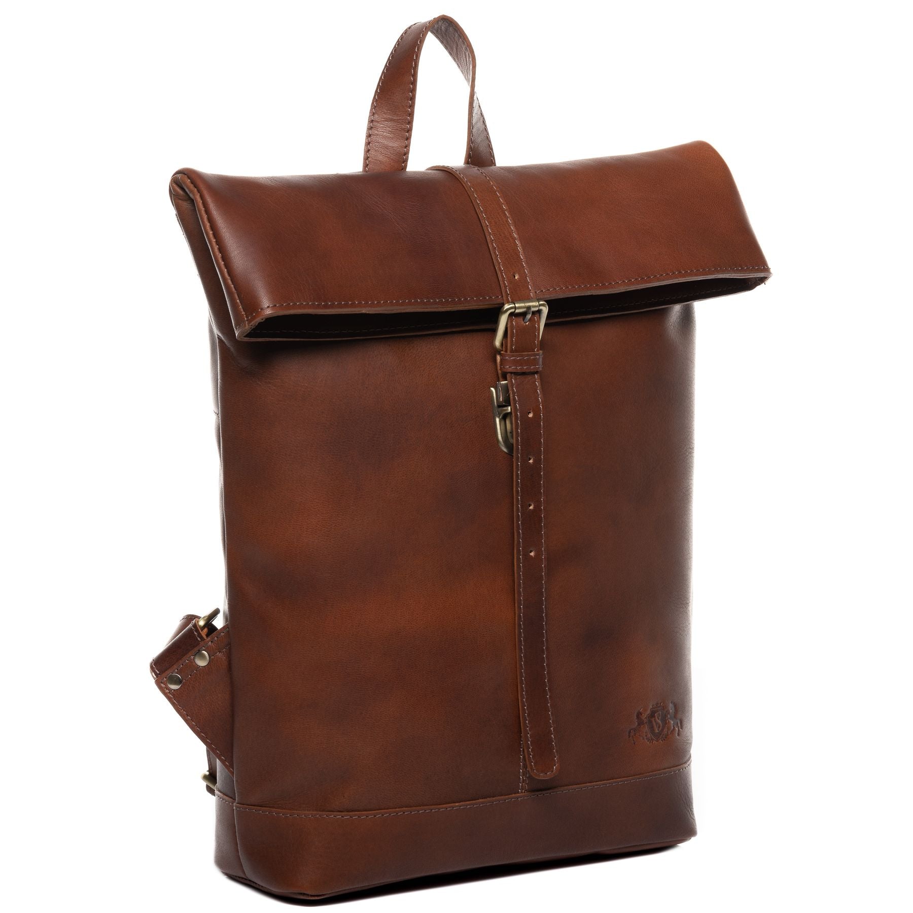 SID & VAIN Rucksack Leder JAY chestnut 34689