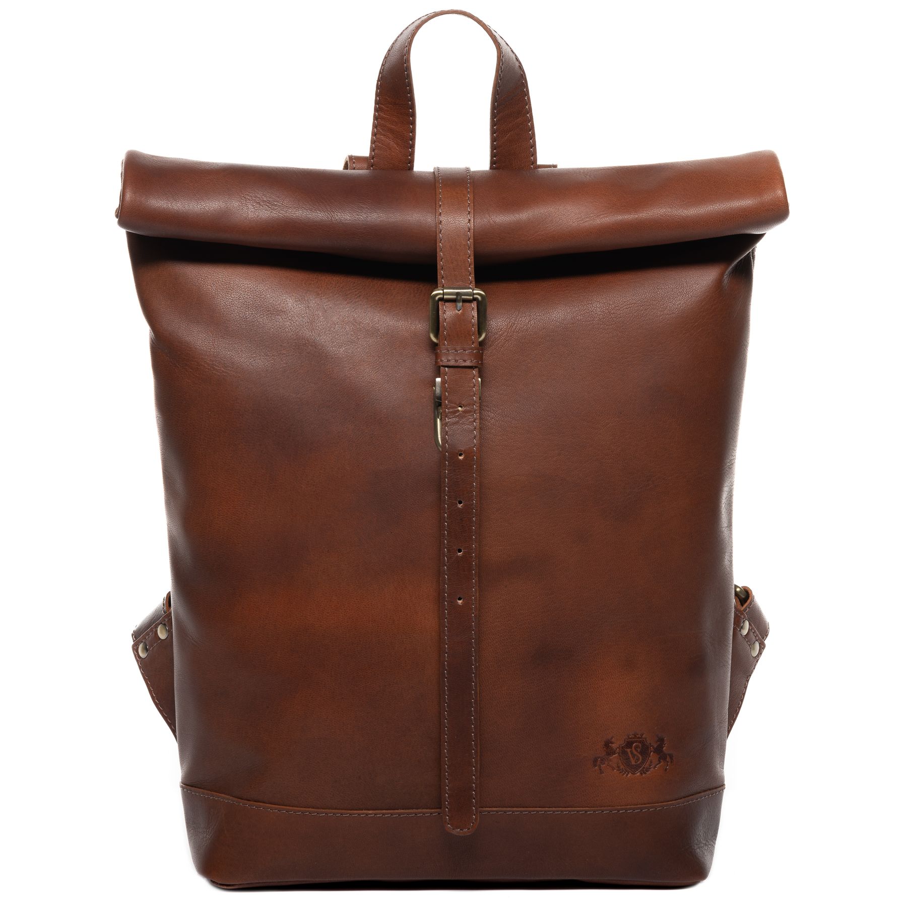 SID & VAIN Rucksack Leder JAY chestnut 34695