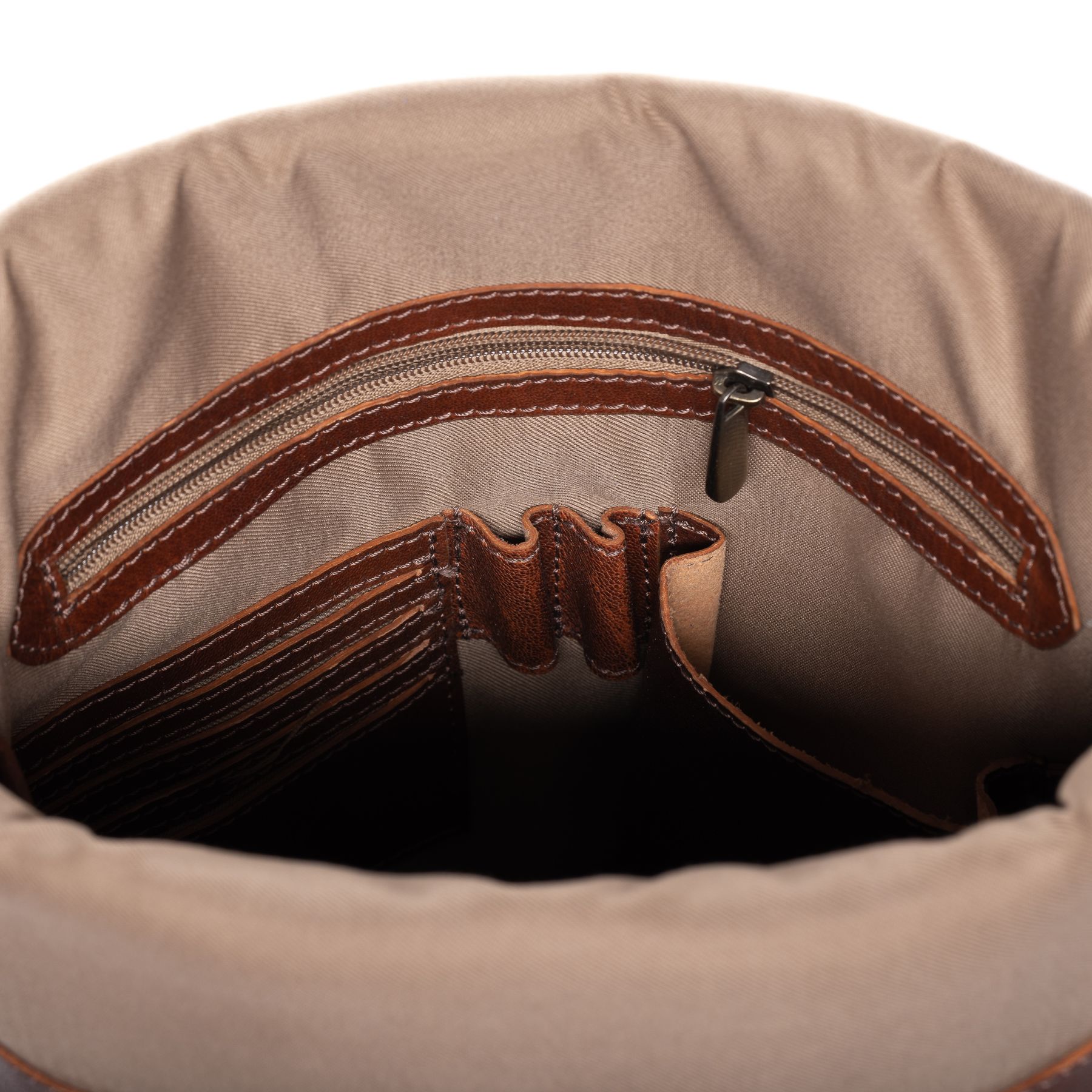 SID & VAIN Rucksack Leder JAY chestnut 34694