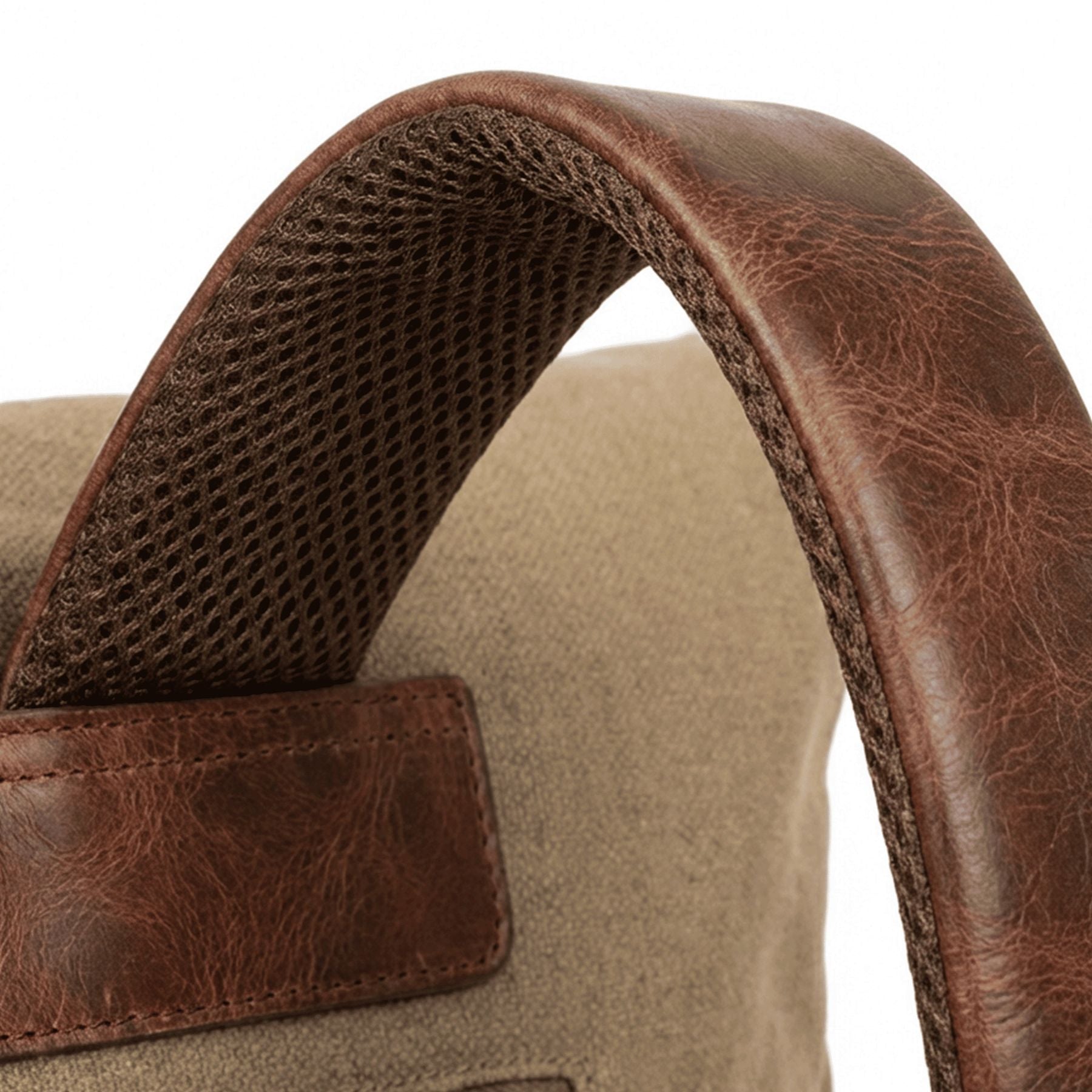 6494-SID & VAIN backpack-rolltop - L - H-93 - TATUM Nature-brown CANVAS-PULL-UP-Detail-1