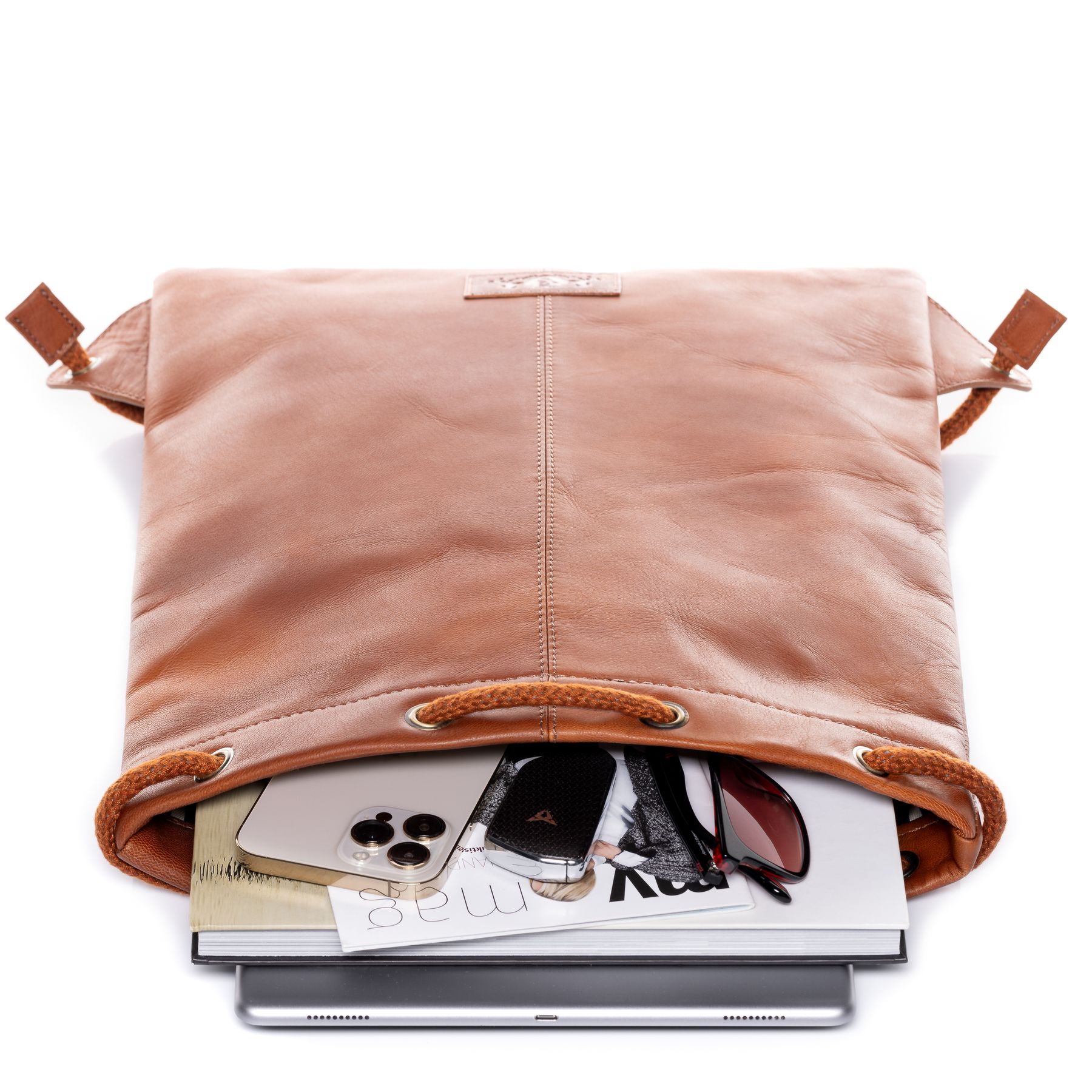 SID & VAIN Turnbeutel Leder JESSIE chestnut 42001