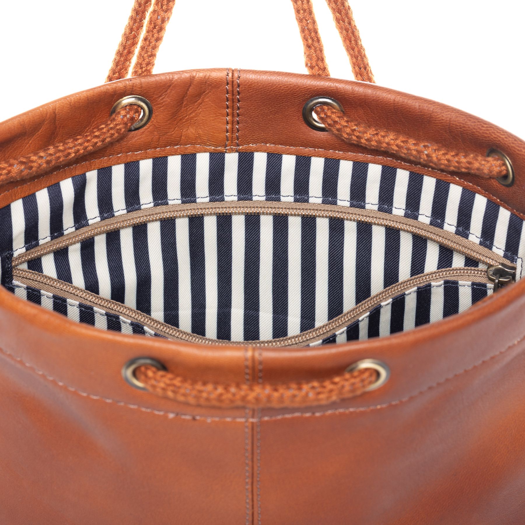 SID & VAIN Turnbeutel Leder JESSIE chestnut 42002