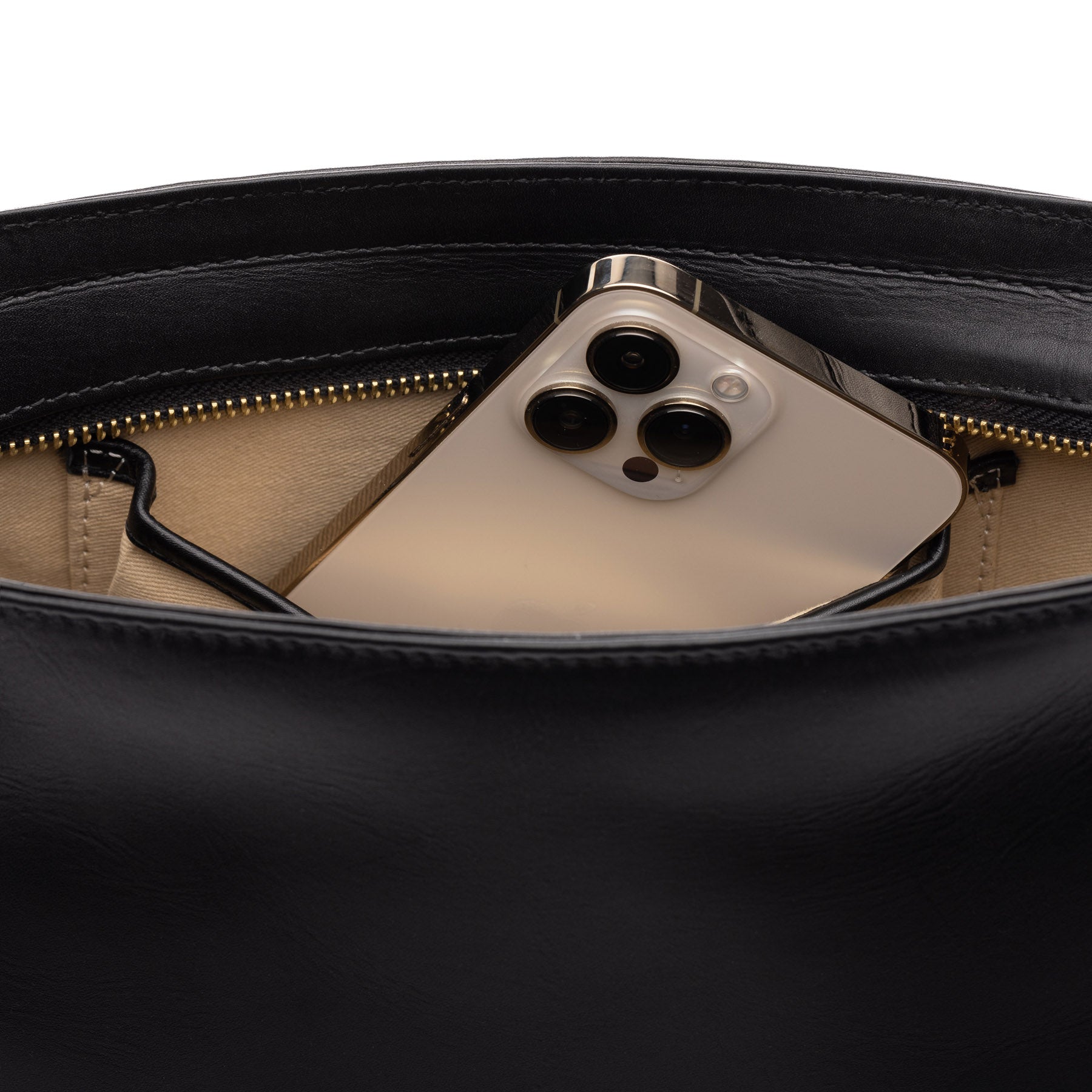 SID & VAIN Schultertasche Leder ALBANY schwarz oder braun 38853