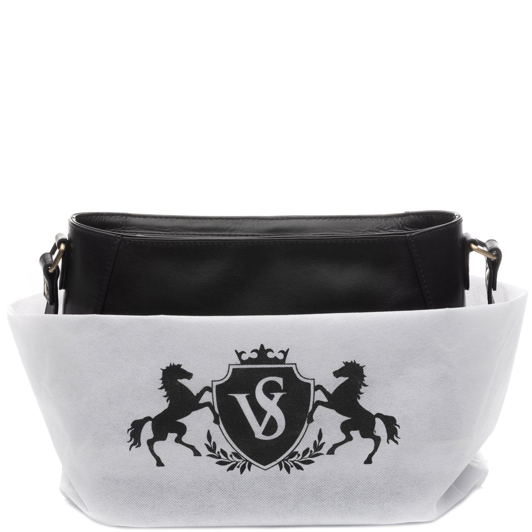 SID & VAIN Schultertasche Leder ALBANY schwarz oder braun 38858