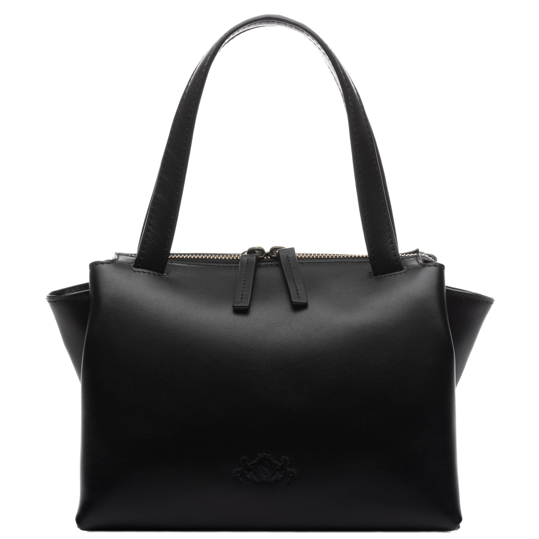 SID & VAIN Henkel & Umhängetasche Leder klein ATLANTA schwarz 38888