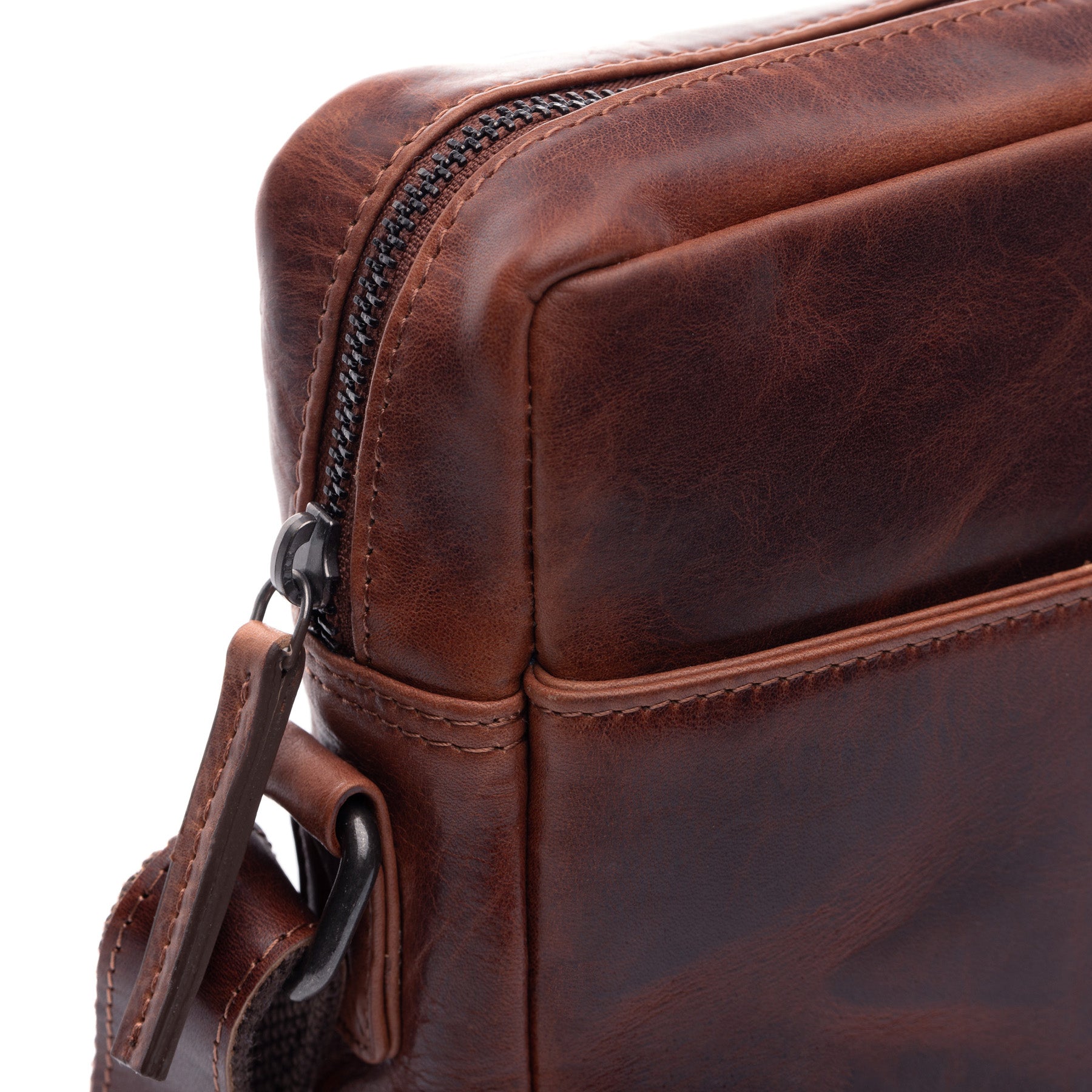 SID & VAIN Umhängetasche Leder DUBLIN braun oder schwarz 45713