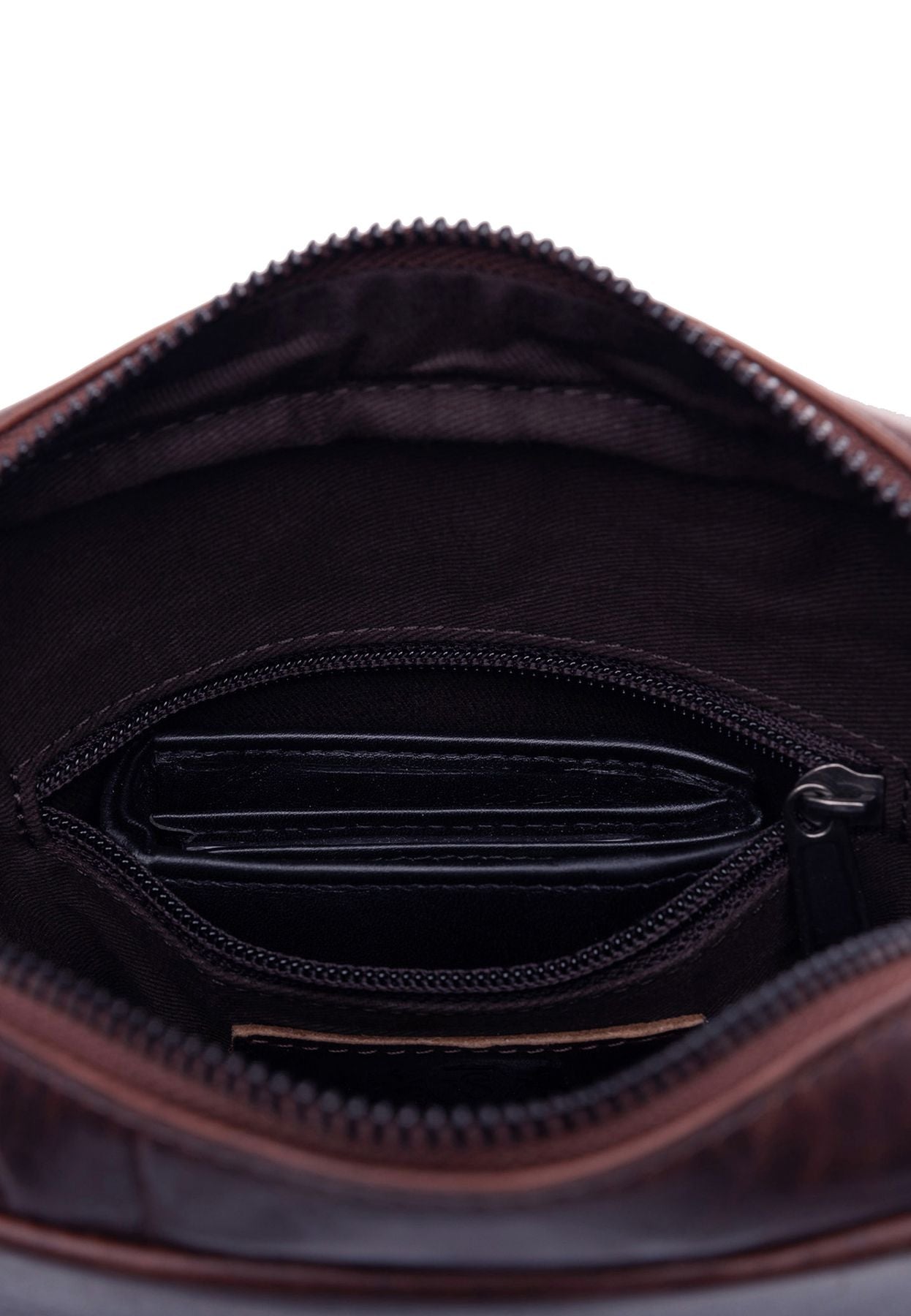 SID & VAIN Umhängetasche Leder DUBLIN braun oder schwarz 45741