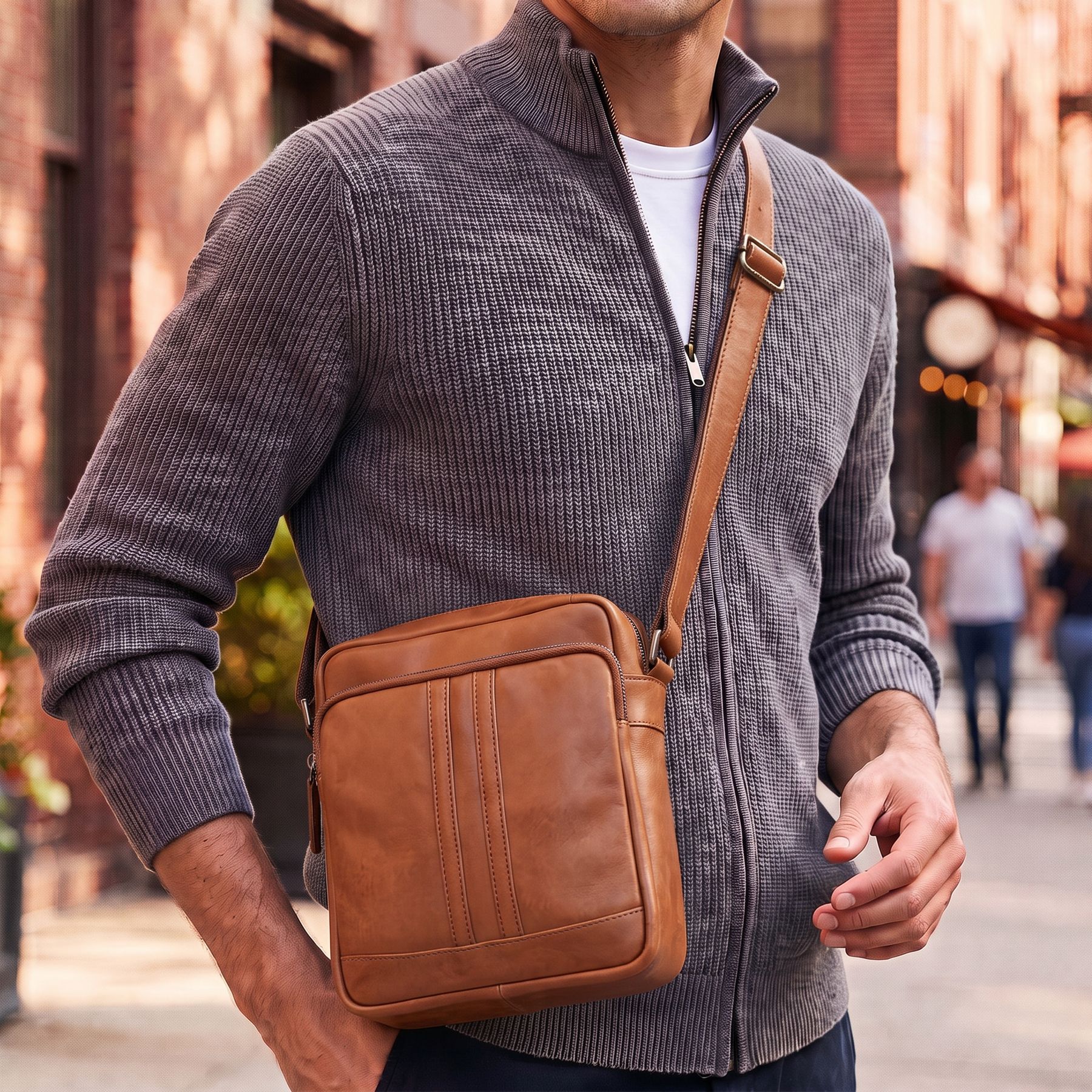 Umhängetasche Ashton light-tan