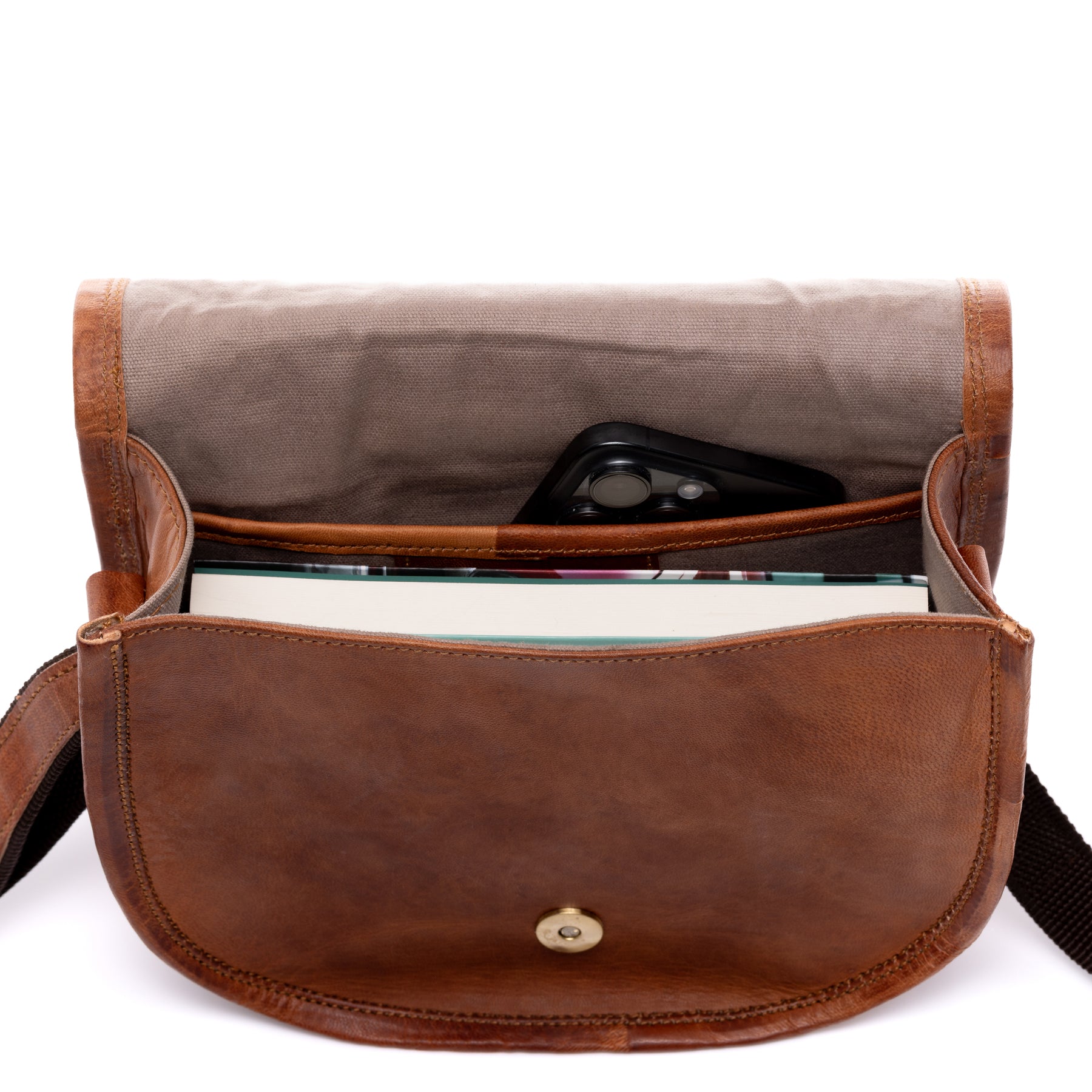 SID & VAIN Schultertasche Leder HAZEL braun Umhängetasche 43857