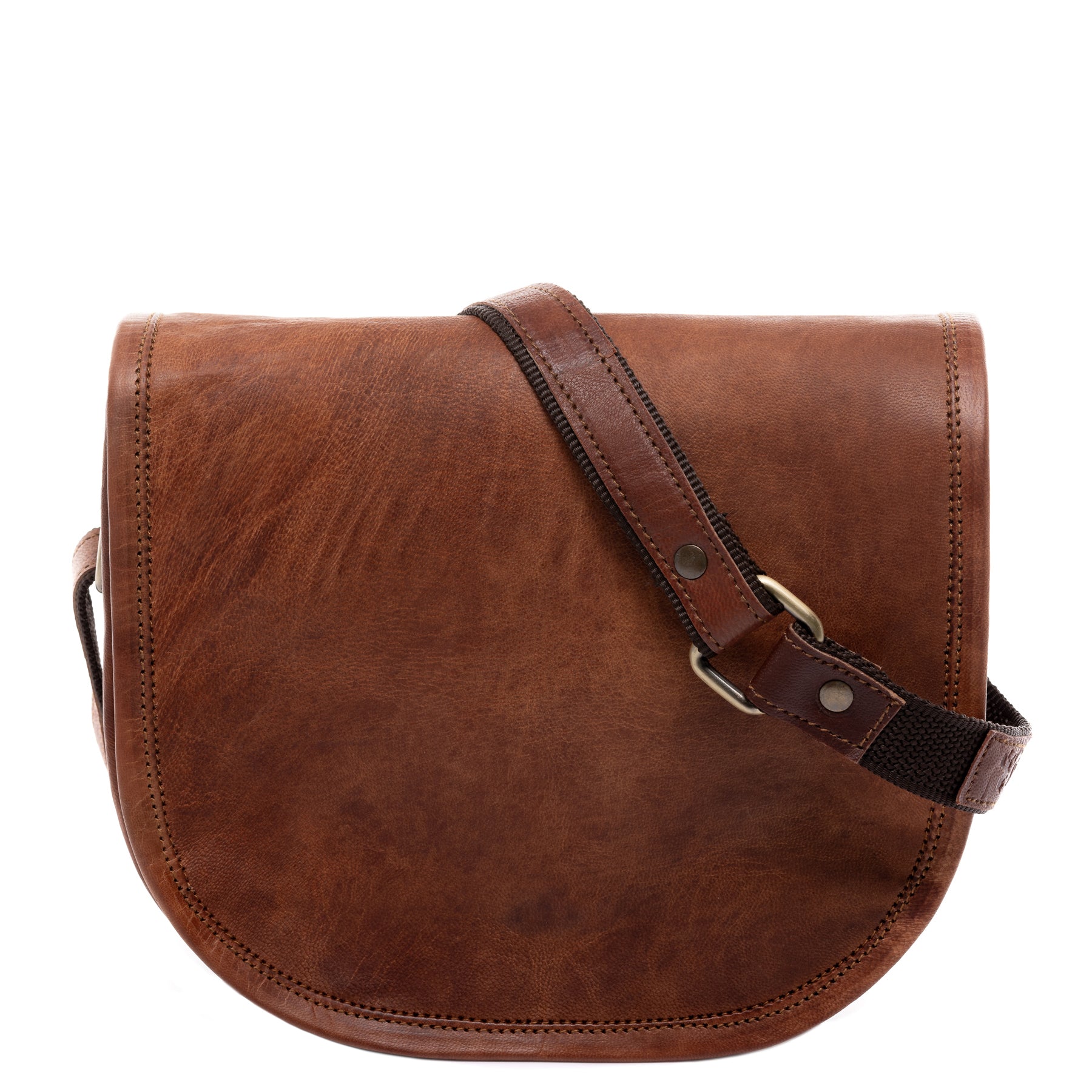 SID & VAIN Schultertasche Leder HAZEL braun Umhängetasche 43853