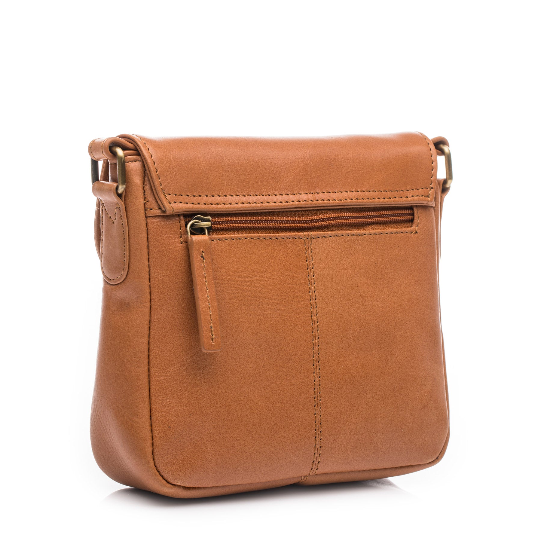 SID & VAIN Schultertasche Leder & Umhängetasche Leder klein IVY light-tan 39049