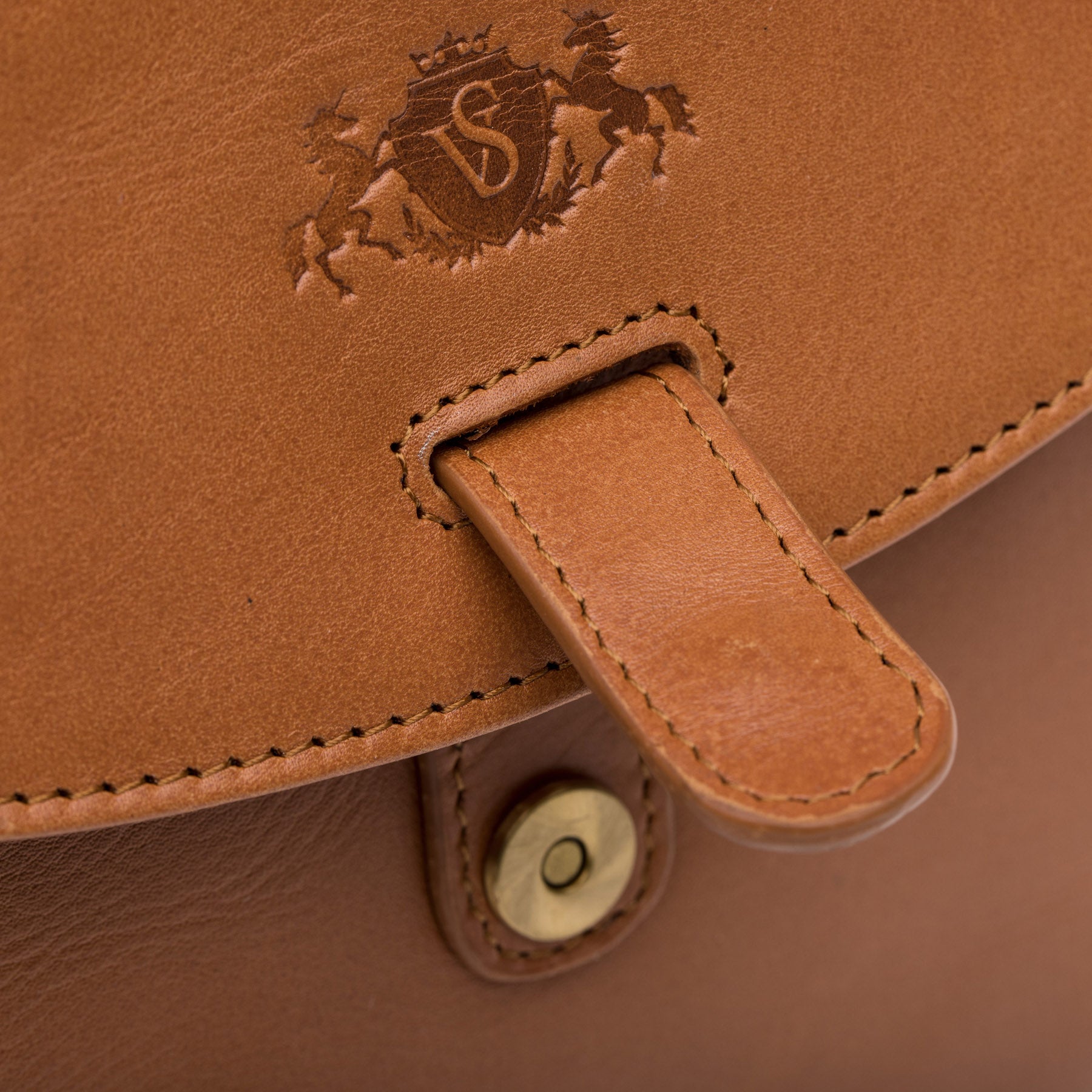 SID & VAIN Schultertasche Leder & Umhängetasche Leder klein IVY light-tan 39050