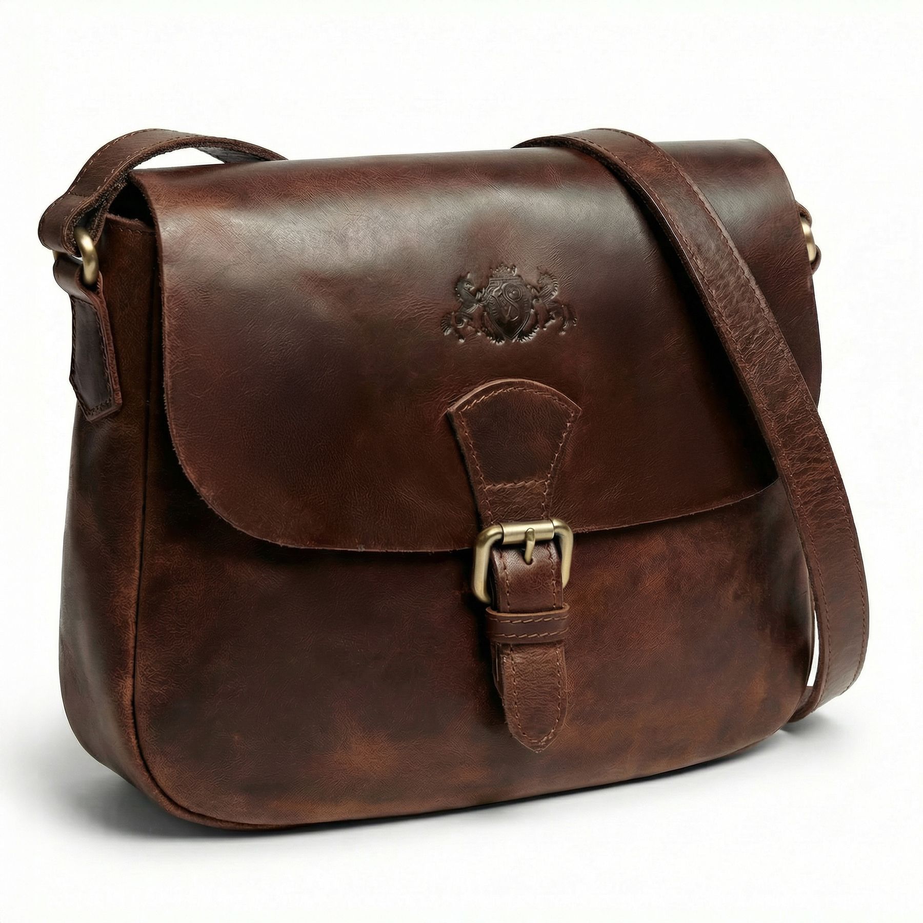 SID & VAIN Schultertasche YALE braun-cognac Main
